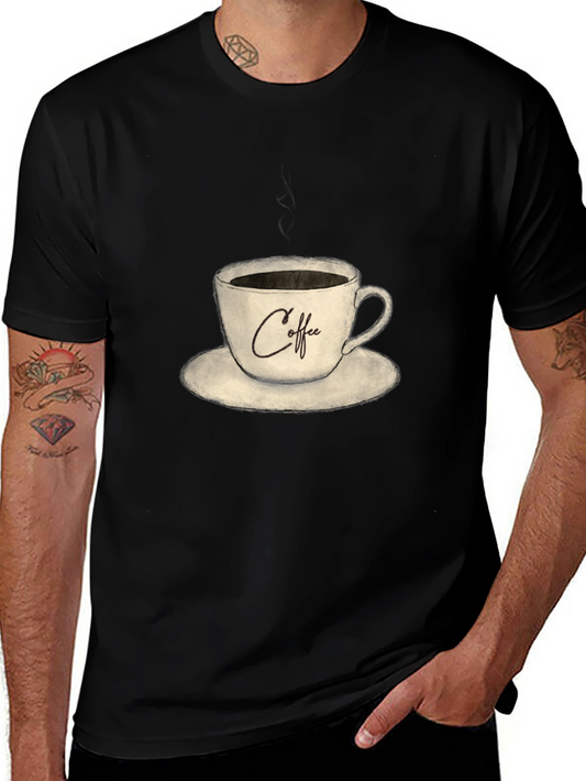 Coffee Cup Graphic Tee - Stylish & Comfortable