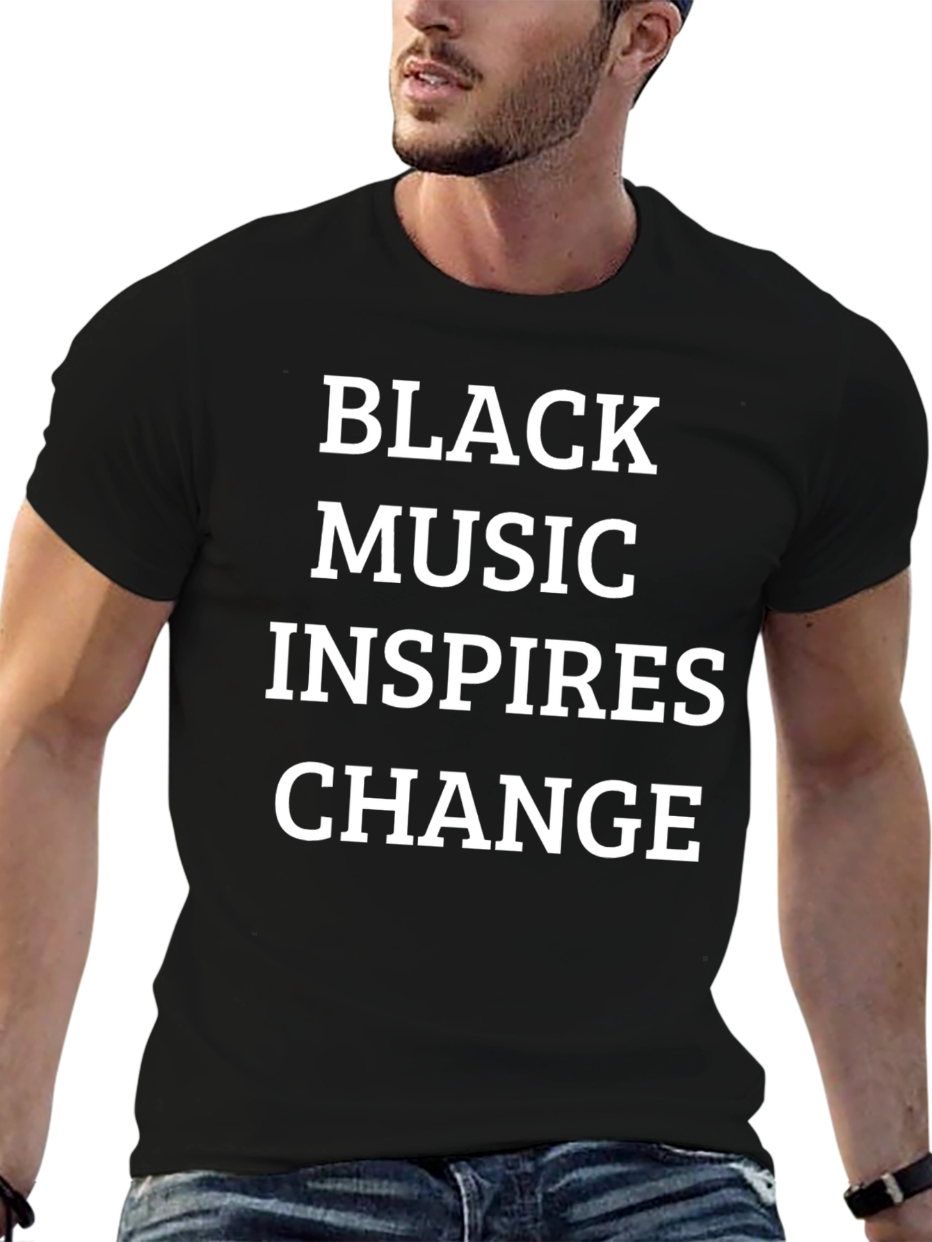 Black Music Inspires Change Graphic Tee