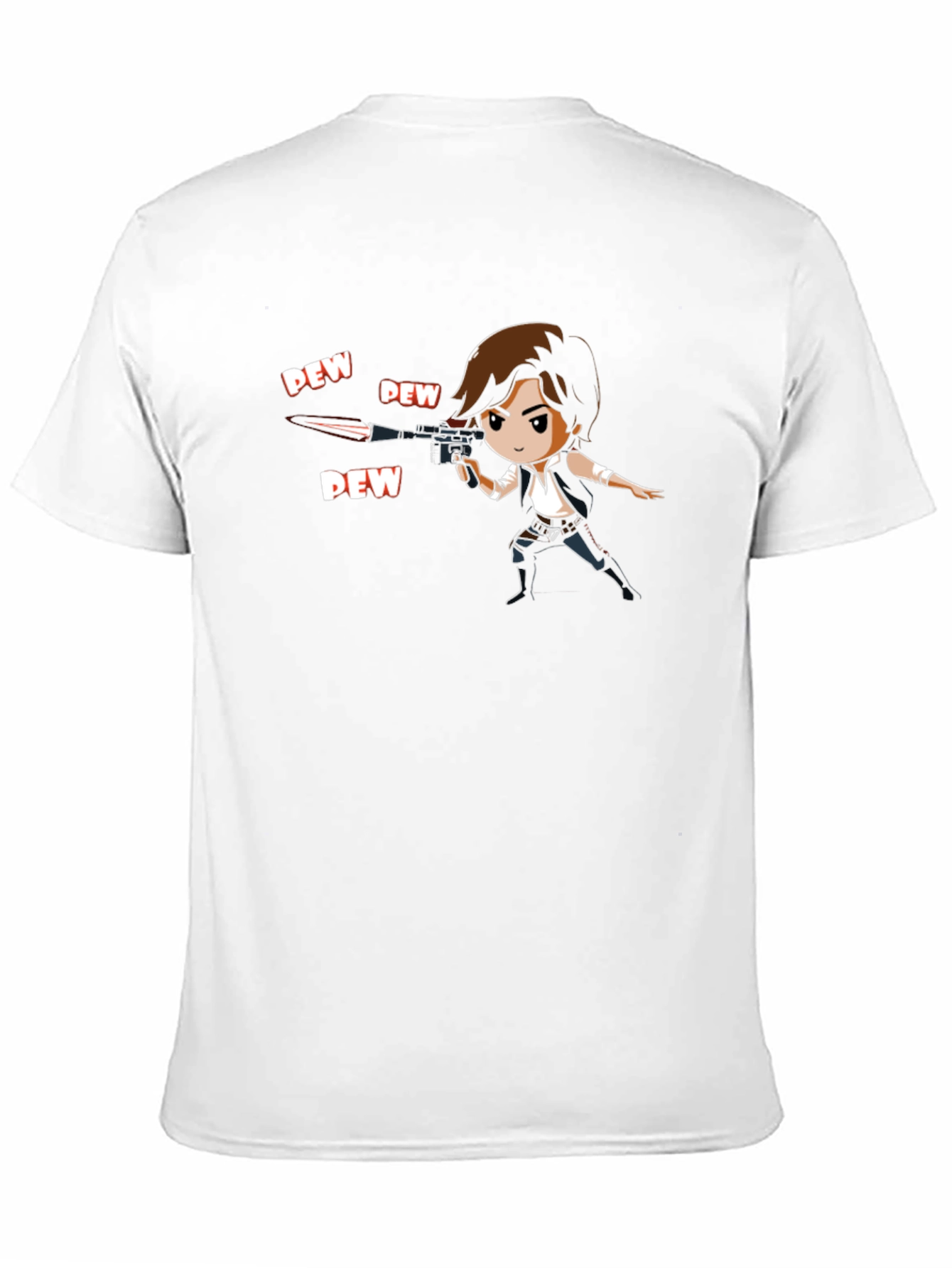 Han Solo Cartoon Style Graphic T-Shirt