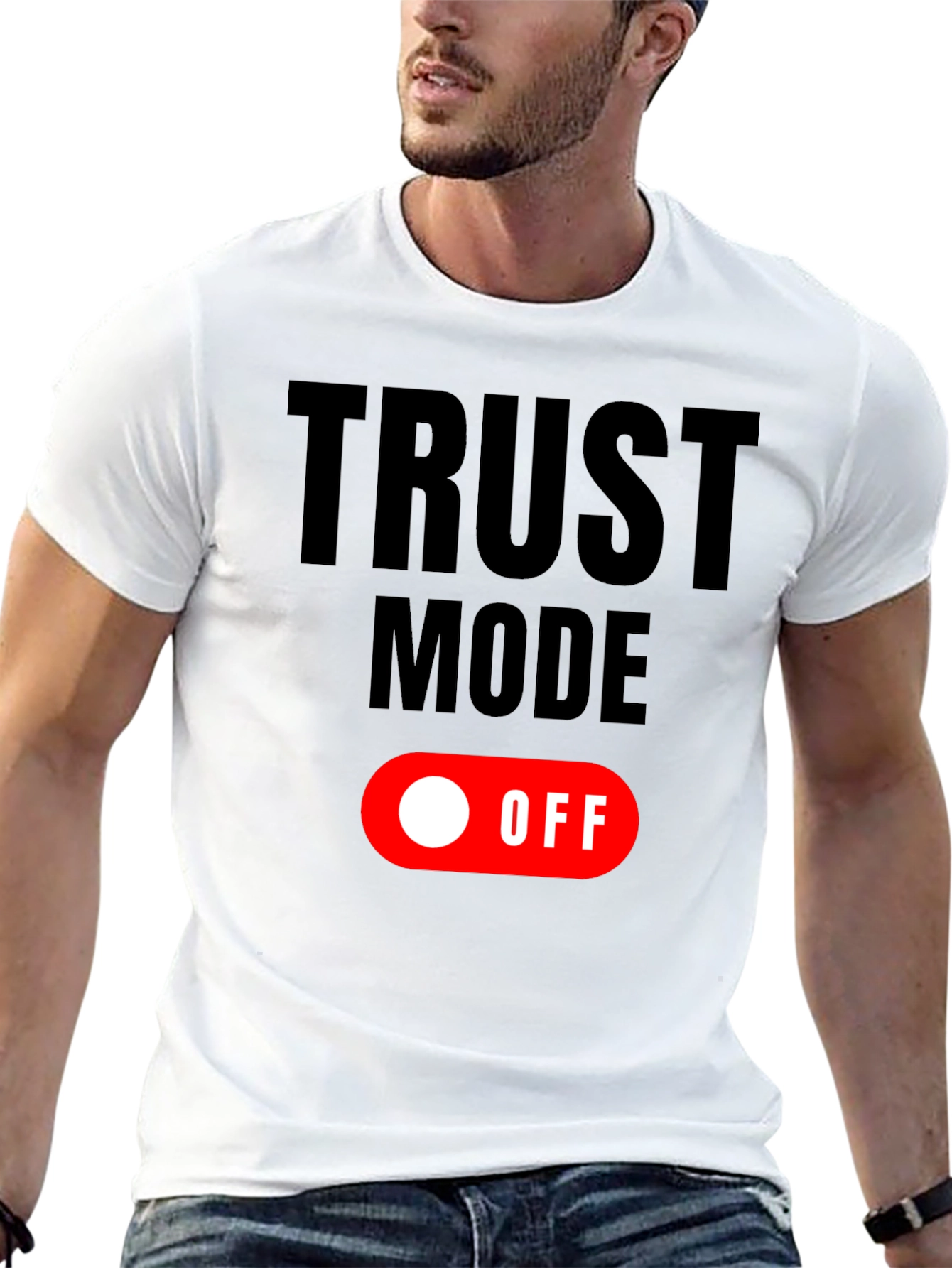 Trust Mode: OFF Graphic T-Shirt - Black