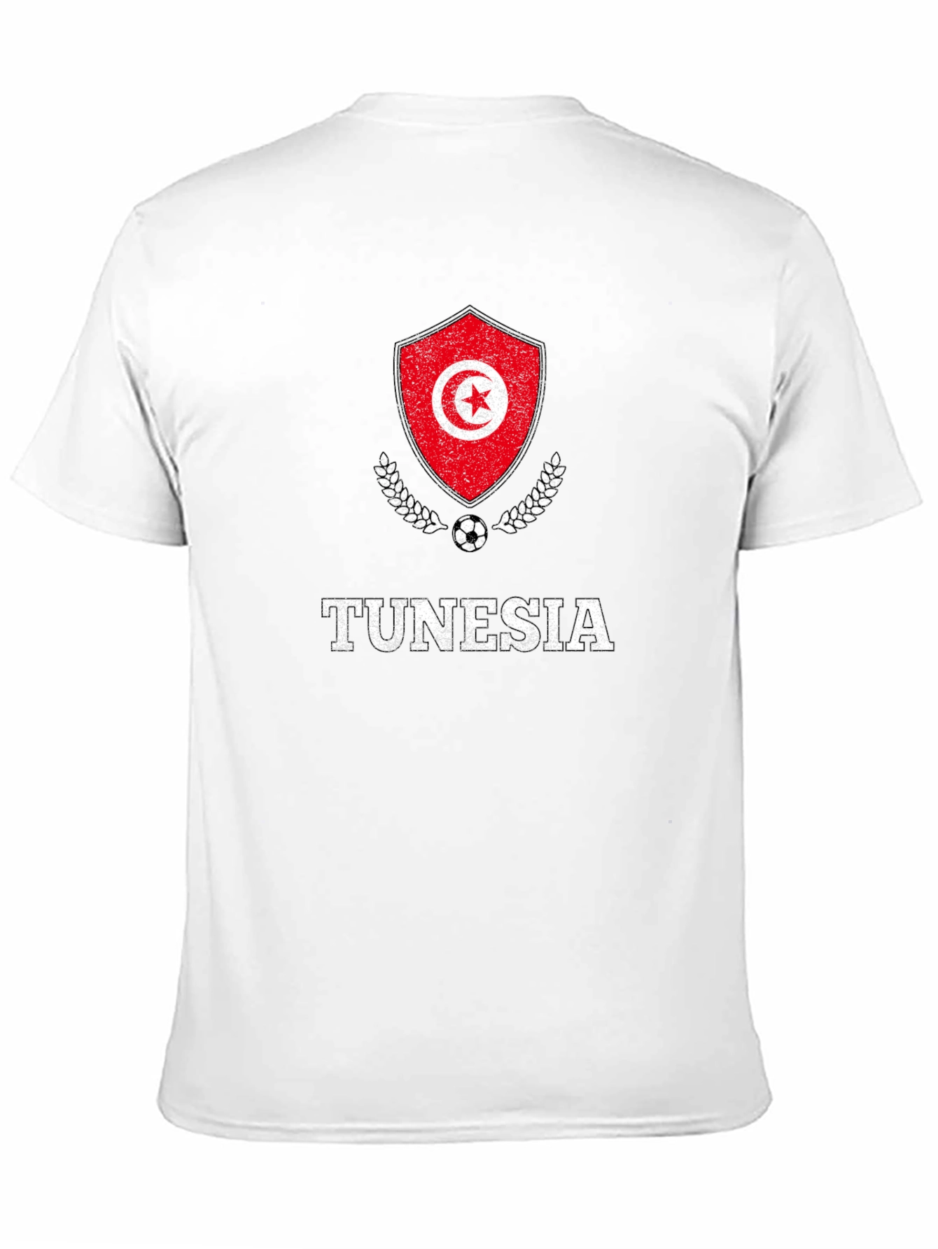 Tunisia Soccer T-Shirt - Mens Black Tee