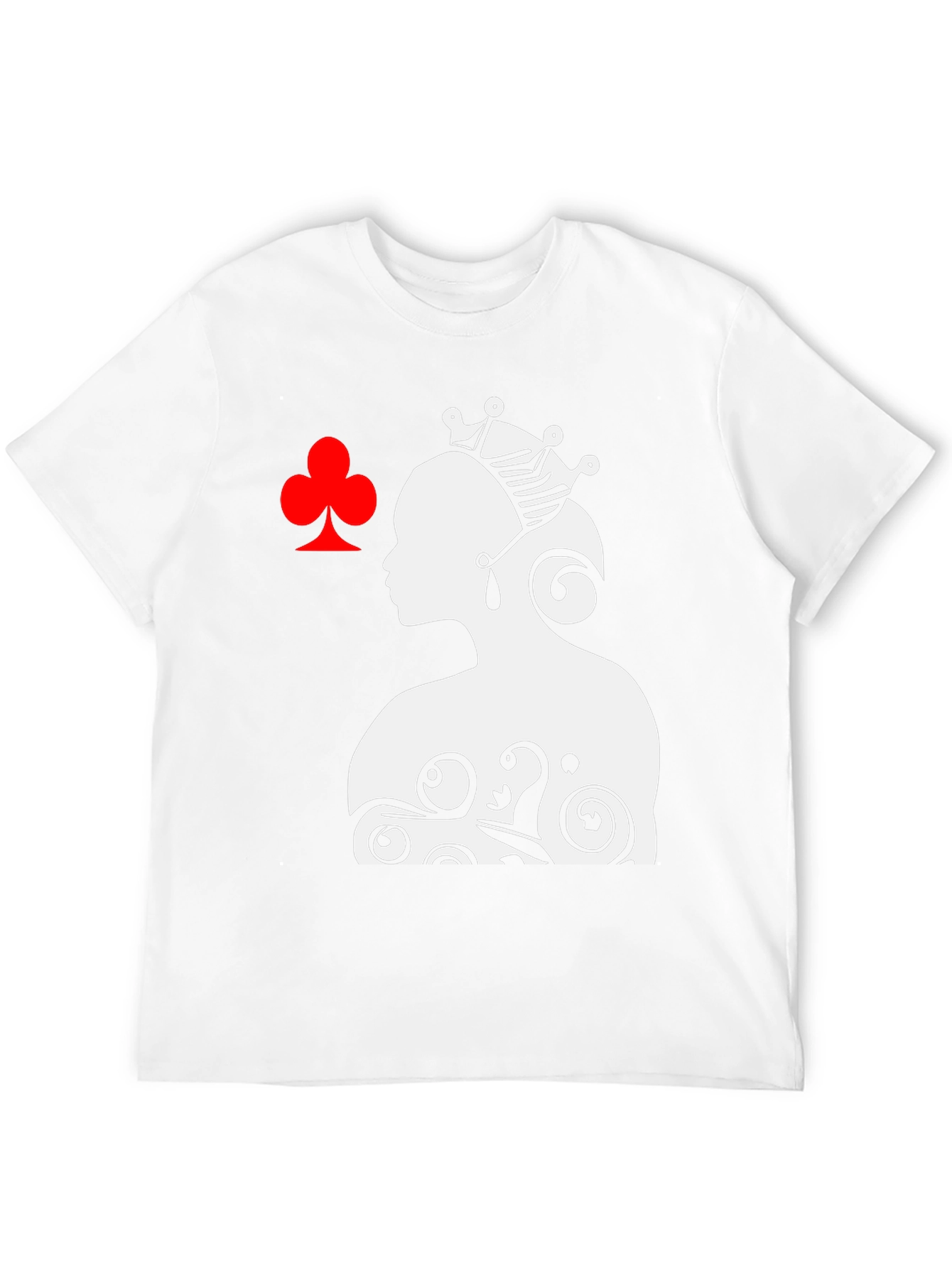 Queen of Clubs Graphic Tee - Black