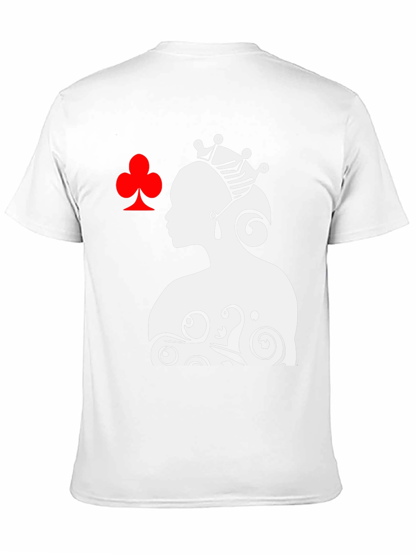 Queen of Clubs Graphic Tee - Black