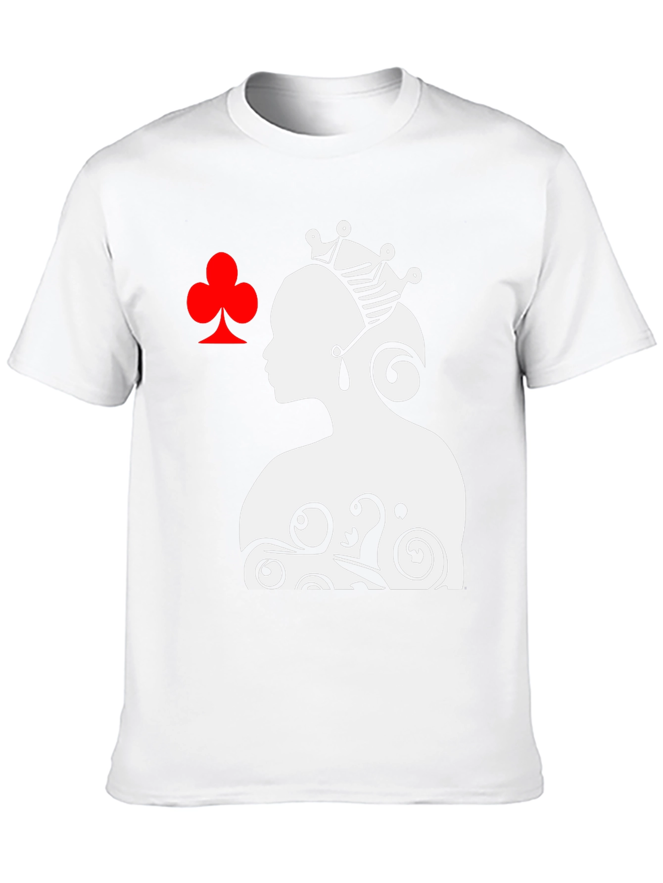 Queen of Clubs Graphic Tee - Black