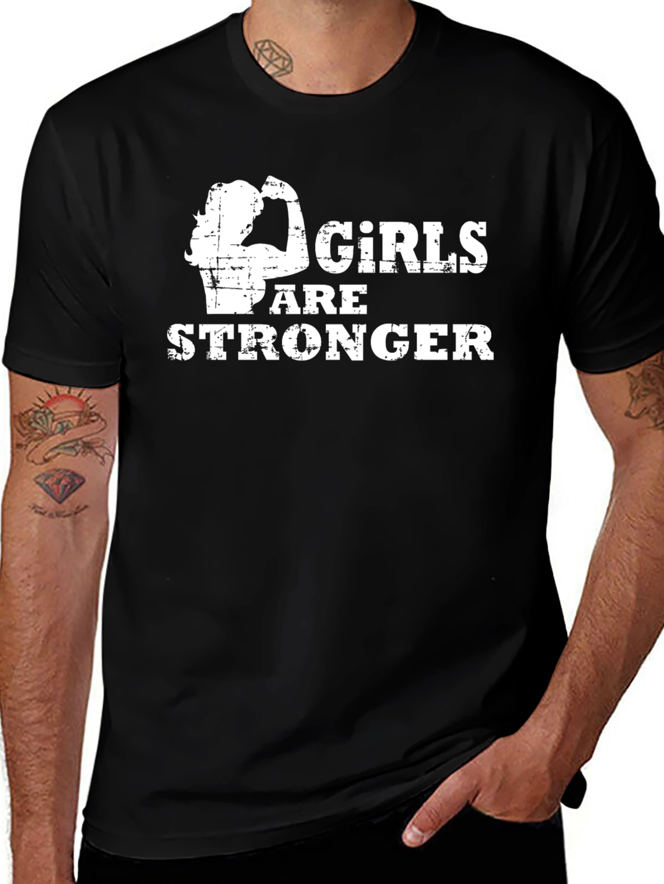 Girls Are Stronger Graphic T-Shirt