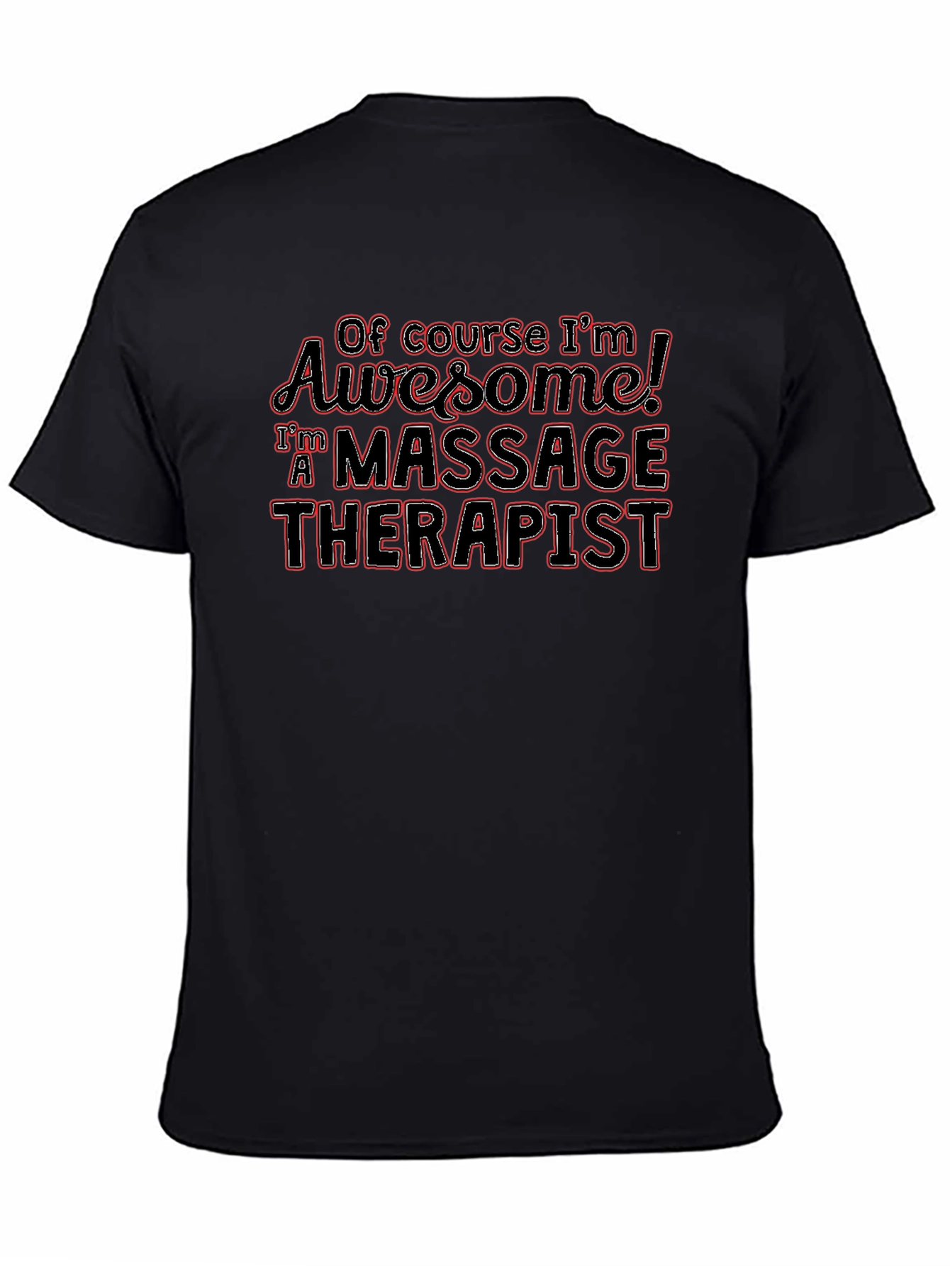 Massage Therapist Awesome Black T-Shirt