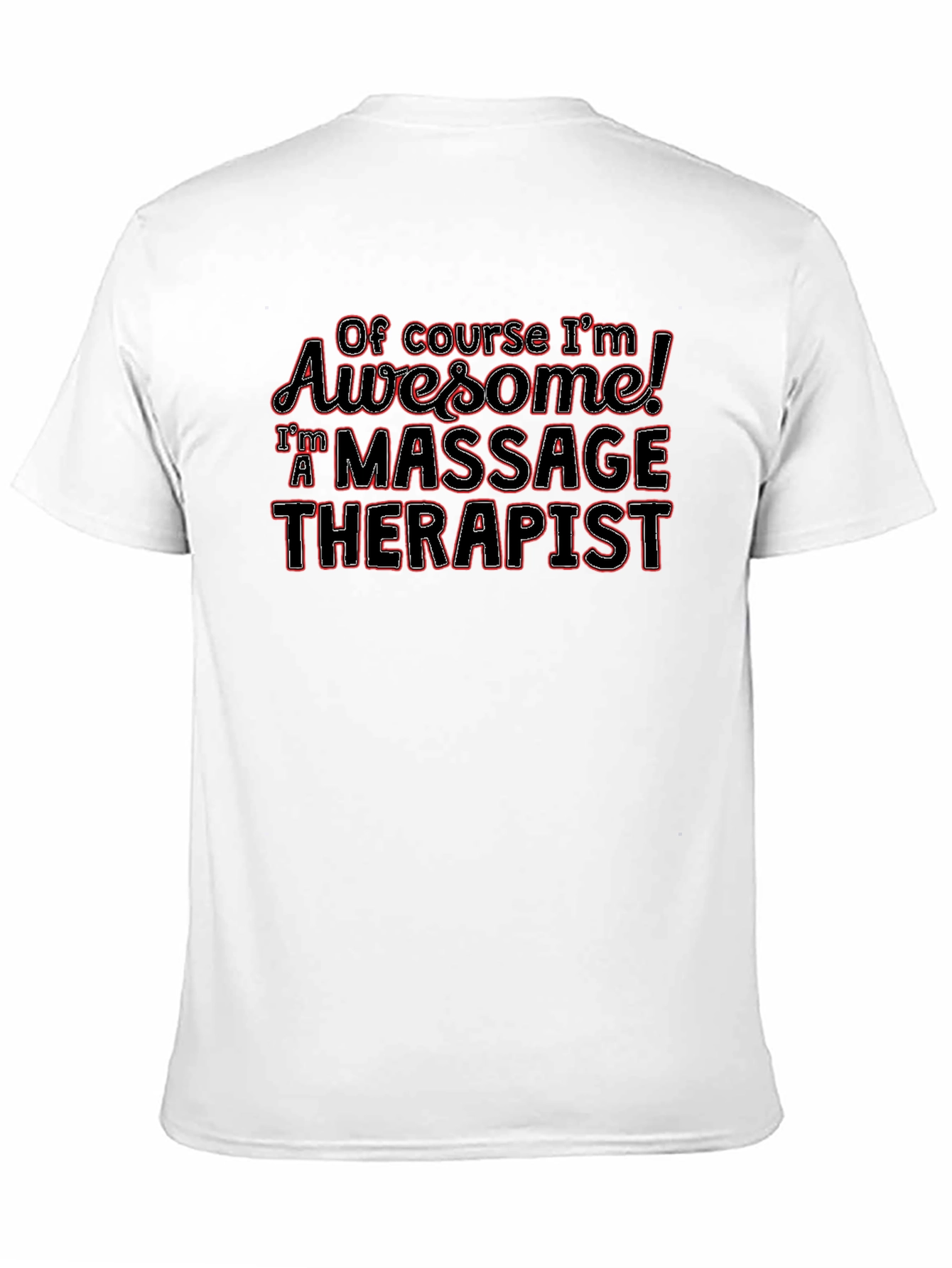 Massage Therapist Awesome Black T-Shirt