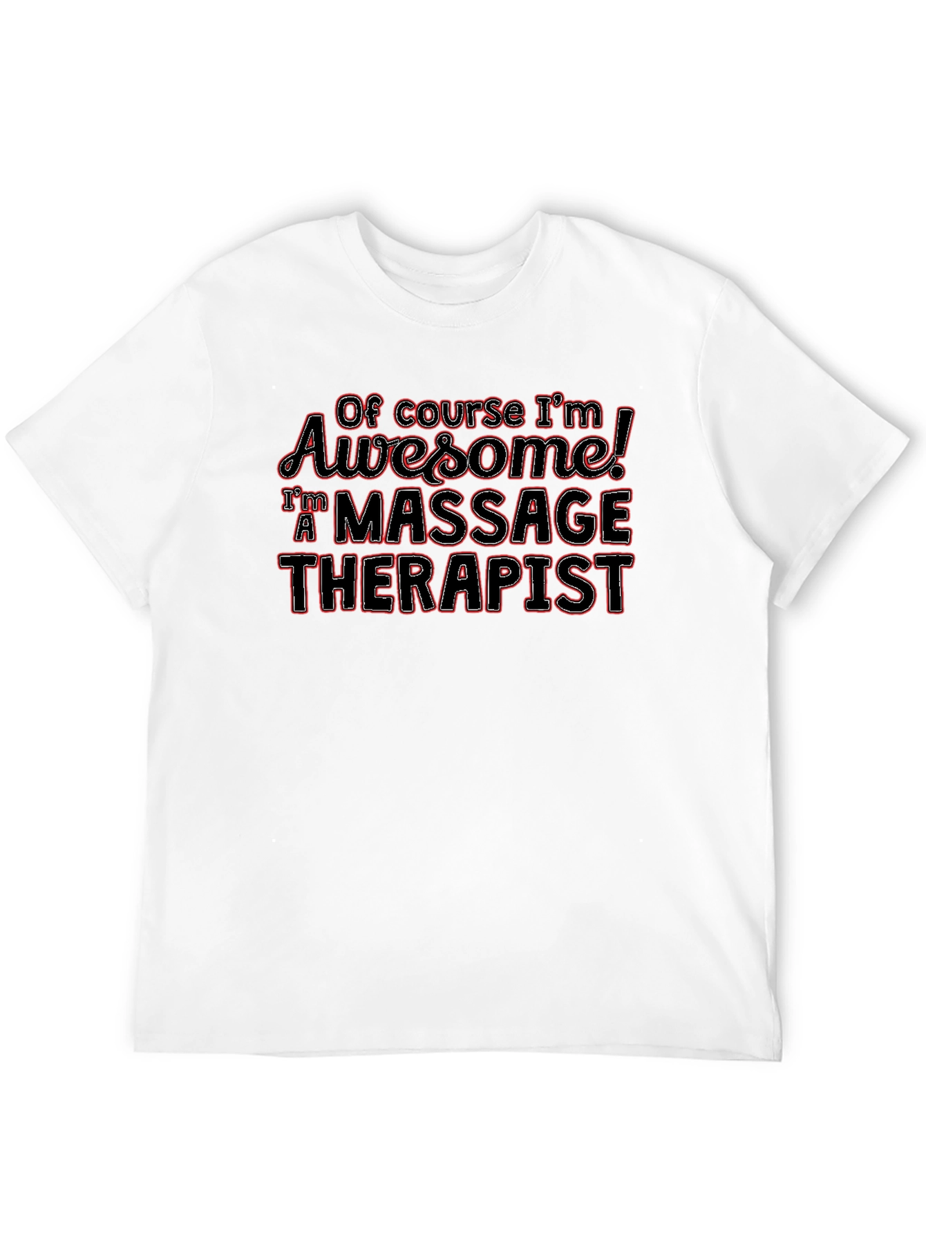 Massage Therapist Awesome Black T-Shirt