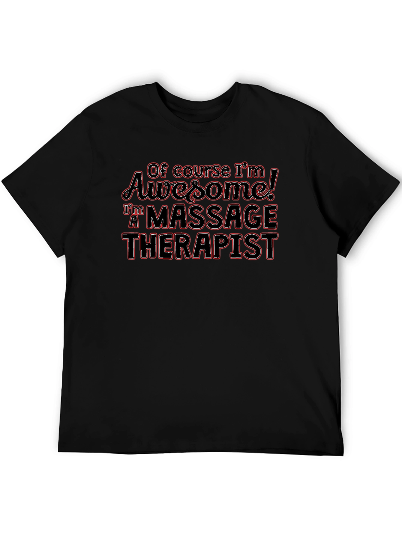 Massage Therapist Awesome Black T-Shirt