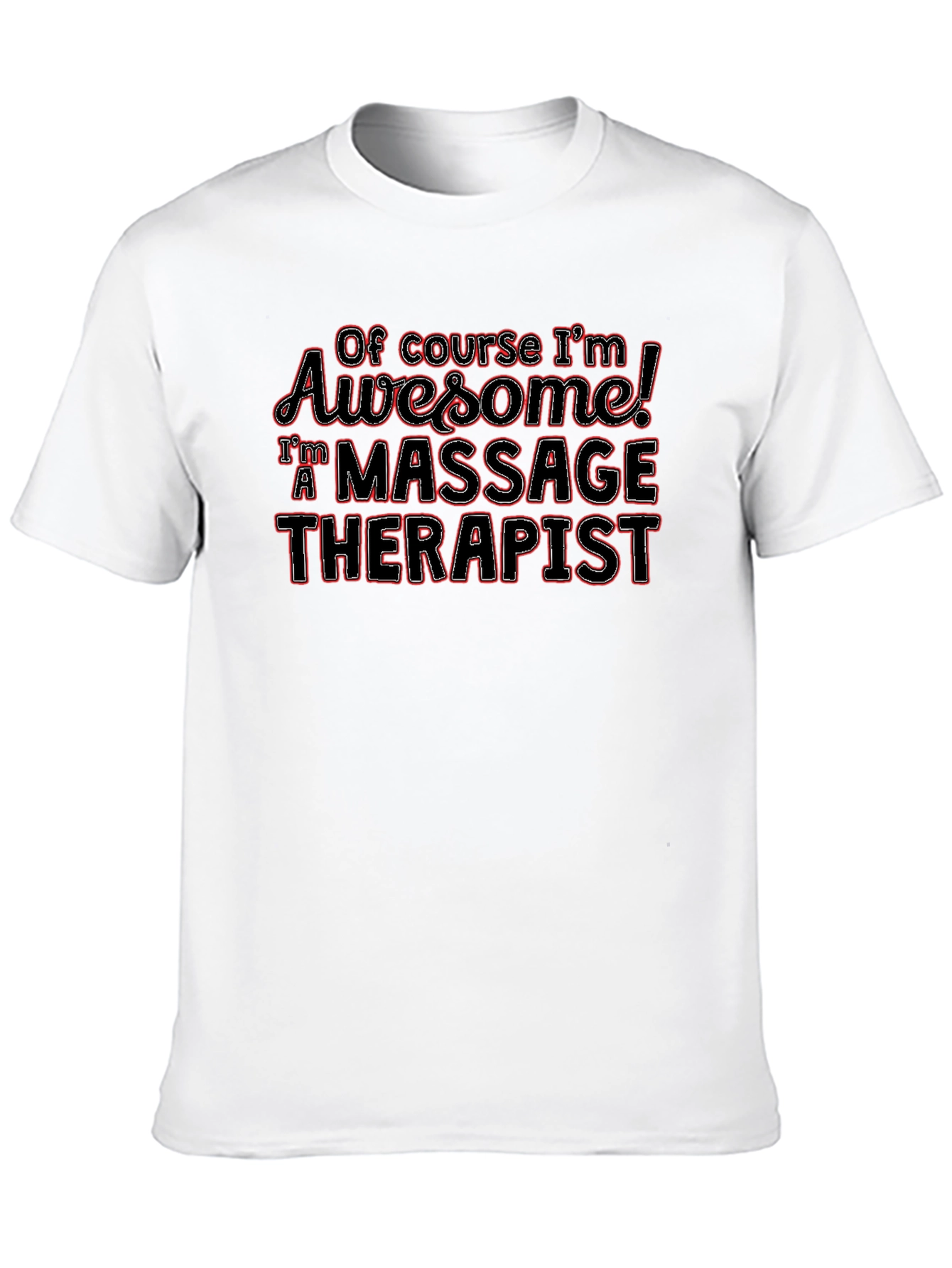 Massage Therapist Awesome Black T-Shirt