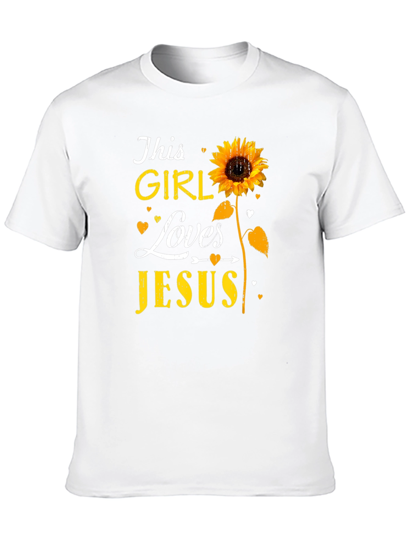 Sunflower This Girl Loves Jesus T-Shirt