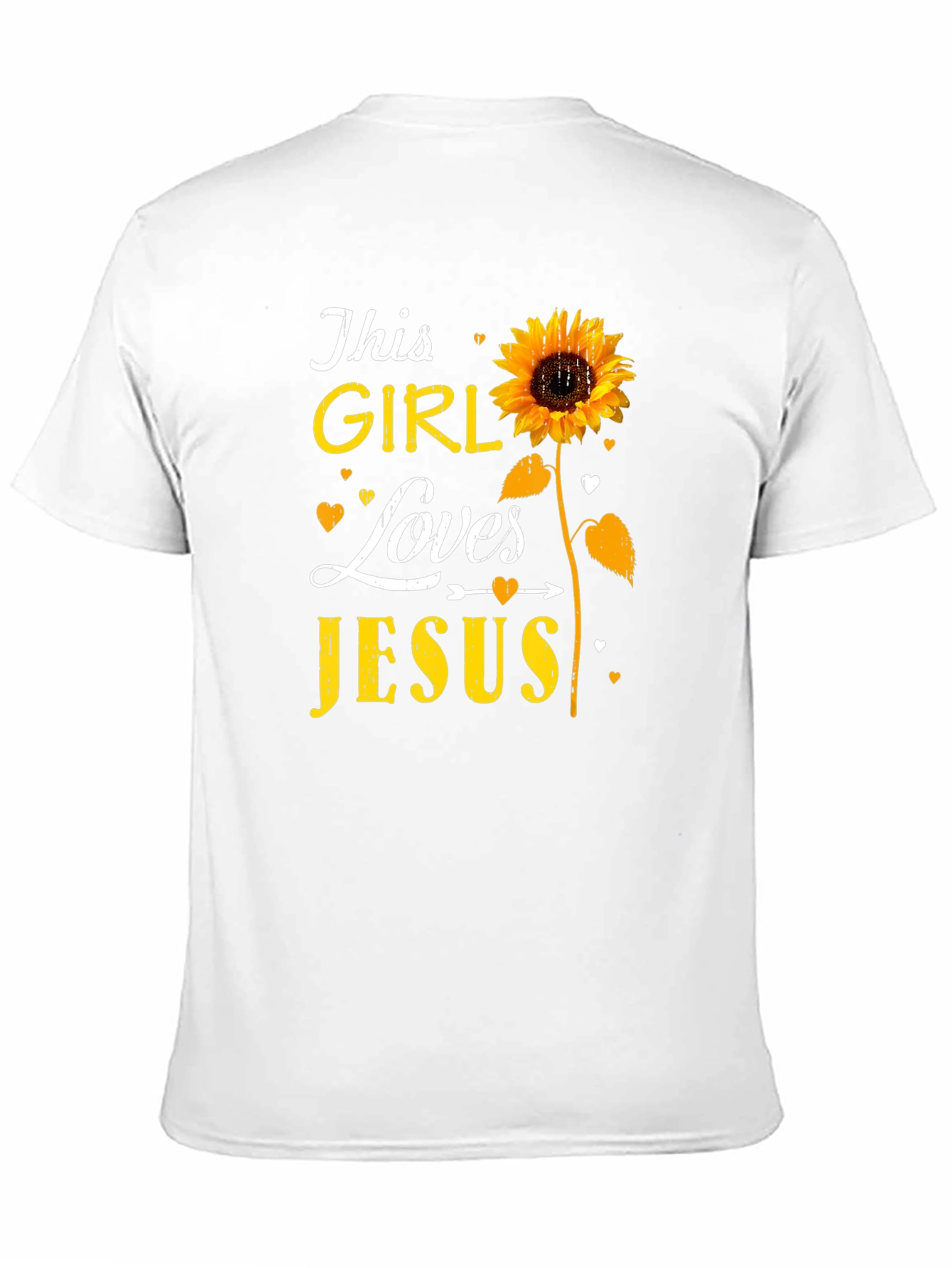Sunflower This Girl Loves Jesus T-Shirt