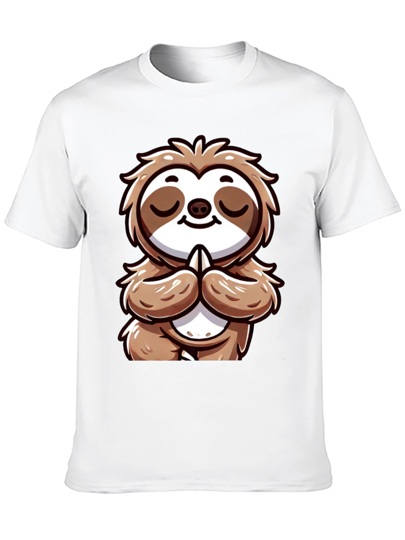 Meditating Sloth Graphic Tee - Relaxed Fit