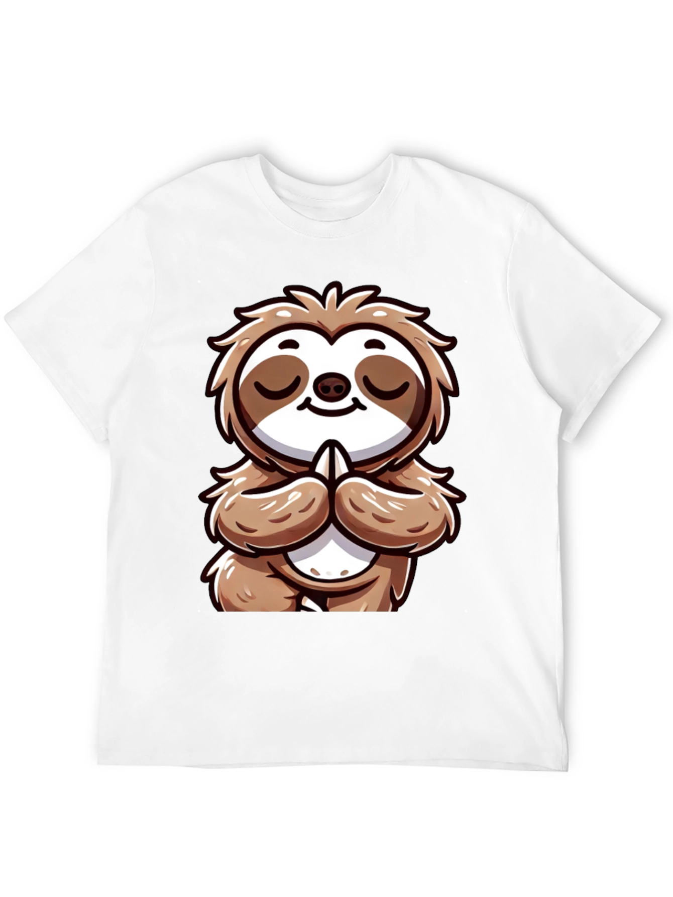 Meditating Sloth Graphic Tee - Relaxed Fit