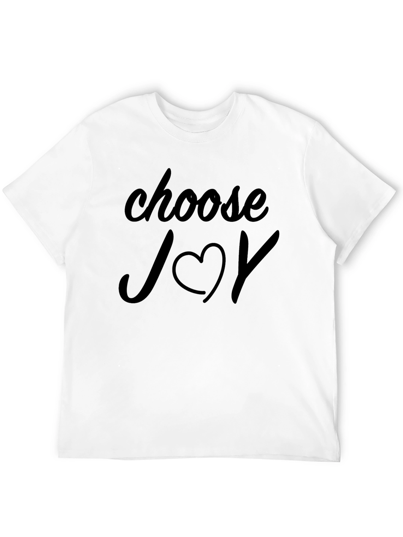Choose Joy T-Shirt - Black Heart Graphic