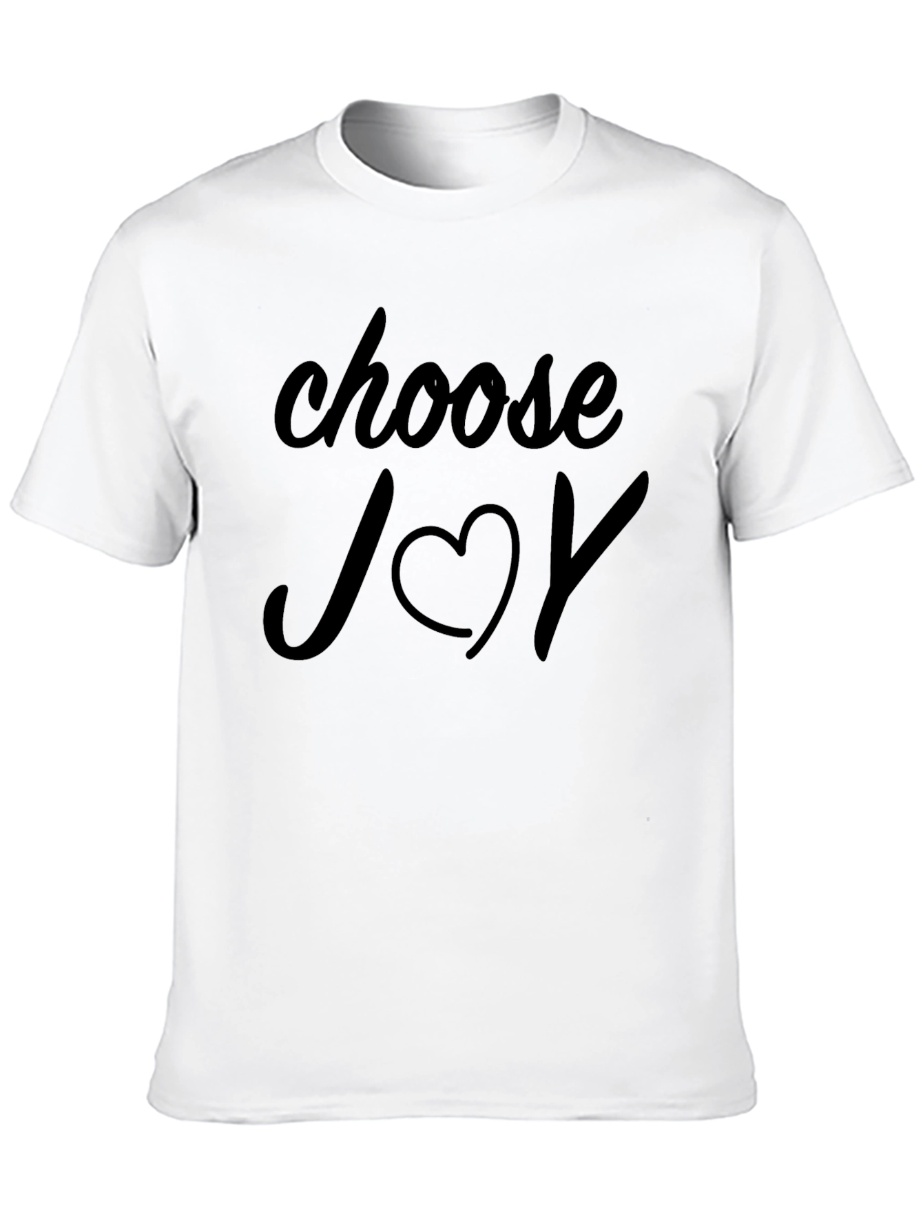 Choose Joy T-Shirt - Black Heart Graphic