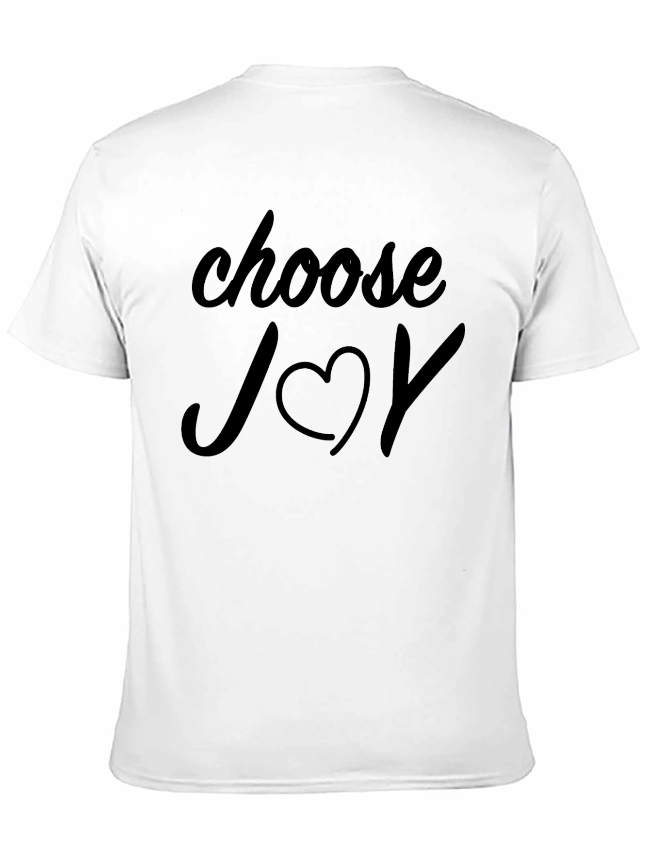 Choose Joy T-Shirt - Black Heart Graphic