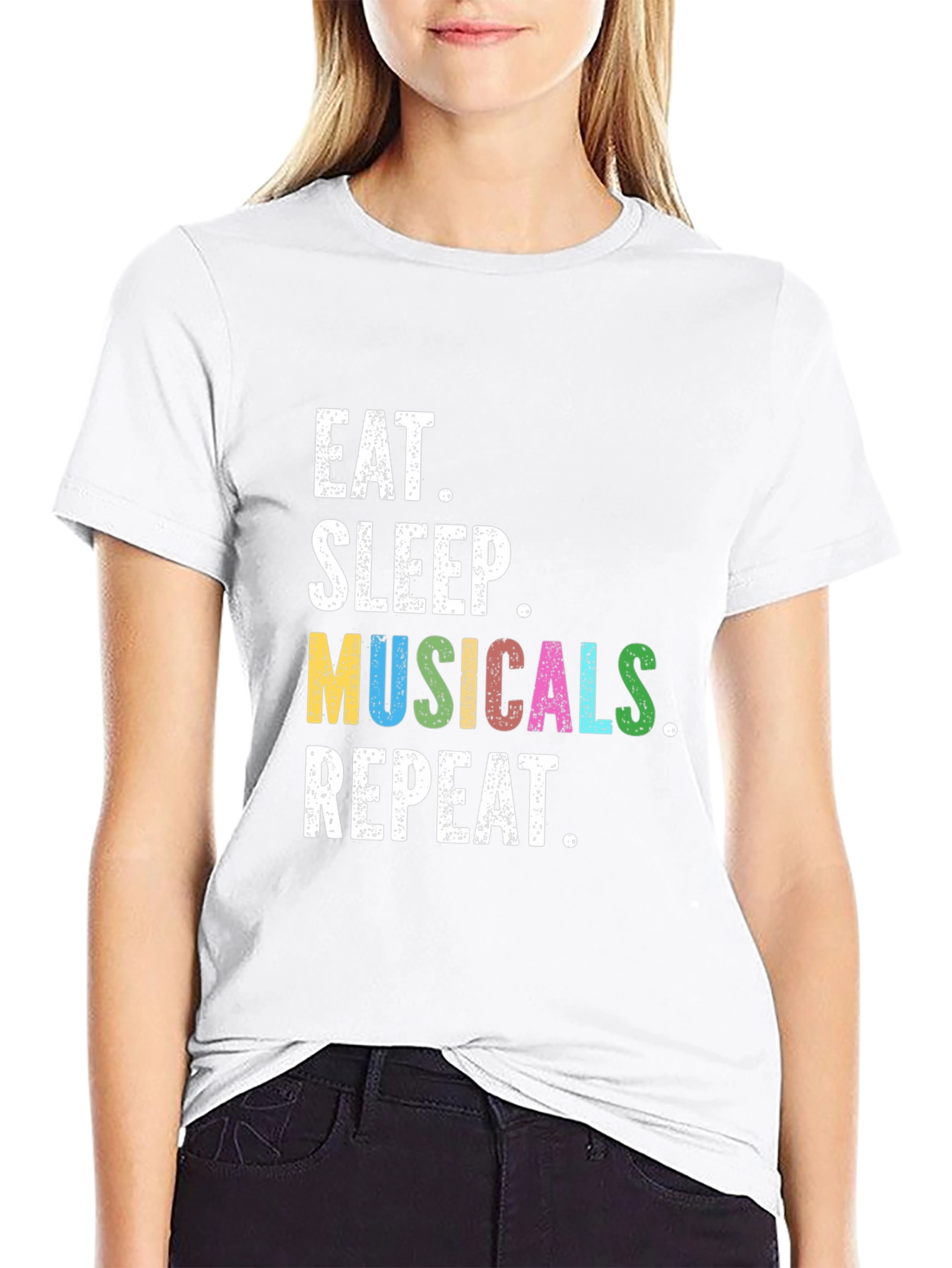 Eat Sleep Musicals Repeat T-Shirt
