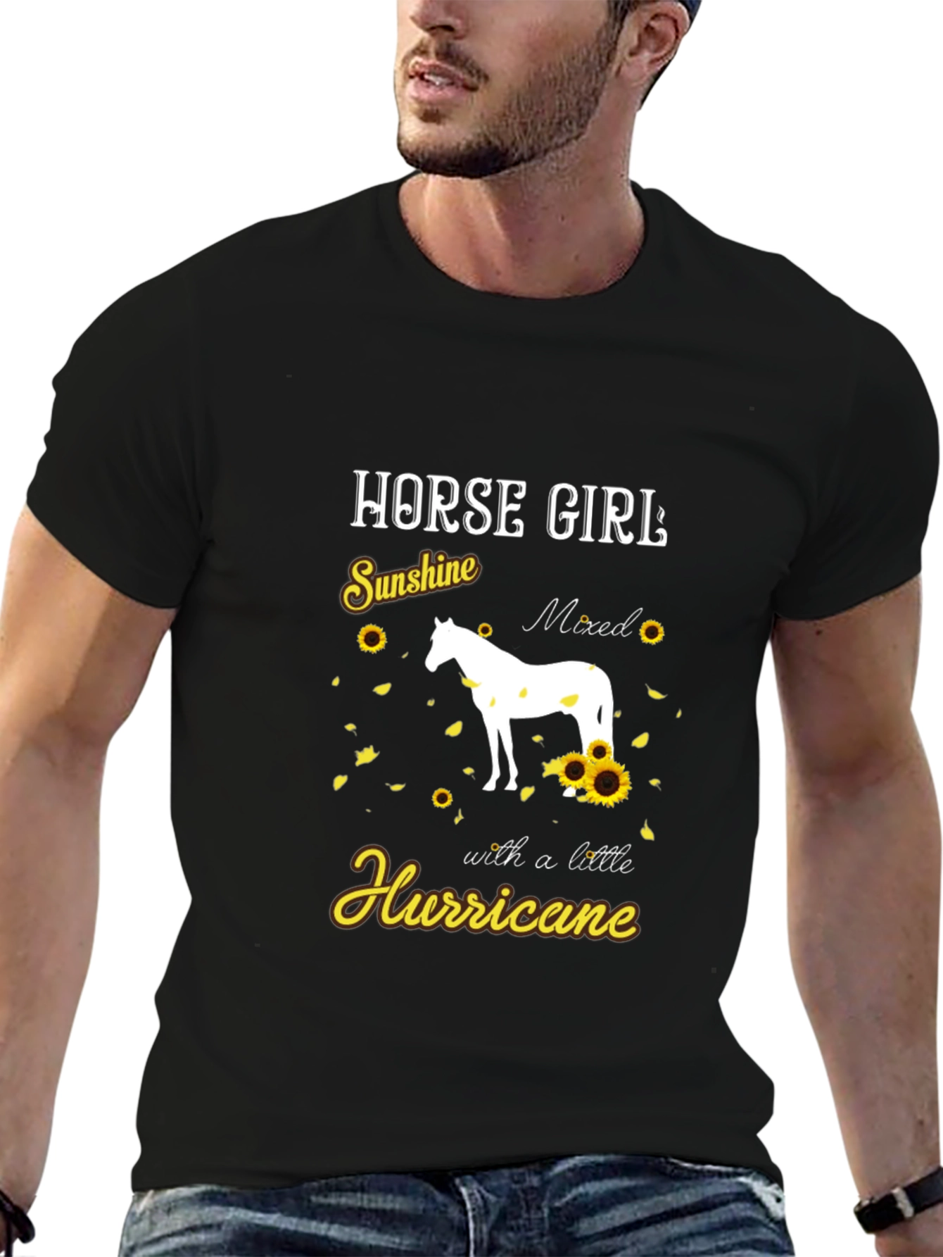 Horse Girl Sunshine Hurricane Graphic Tee
