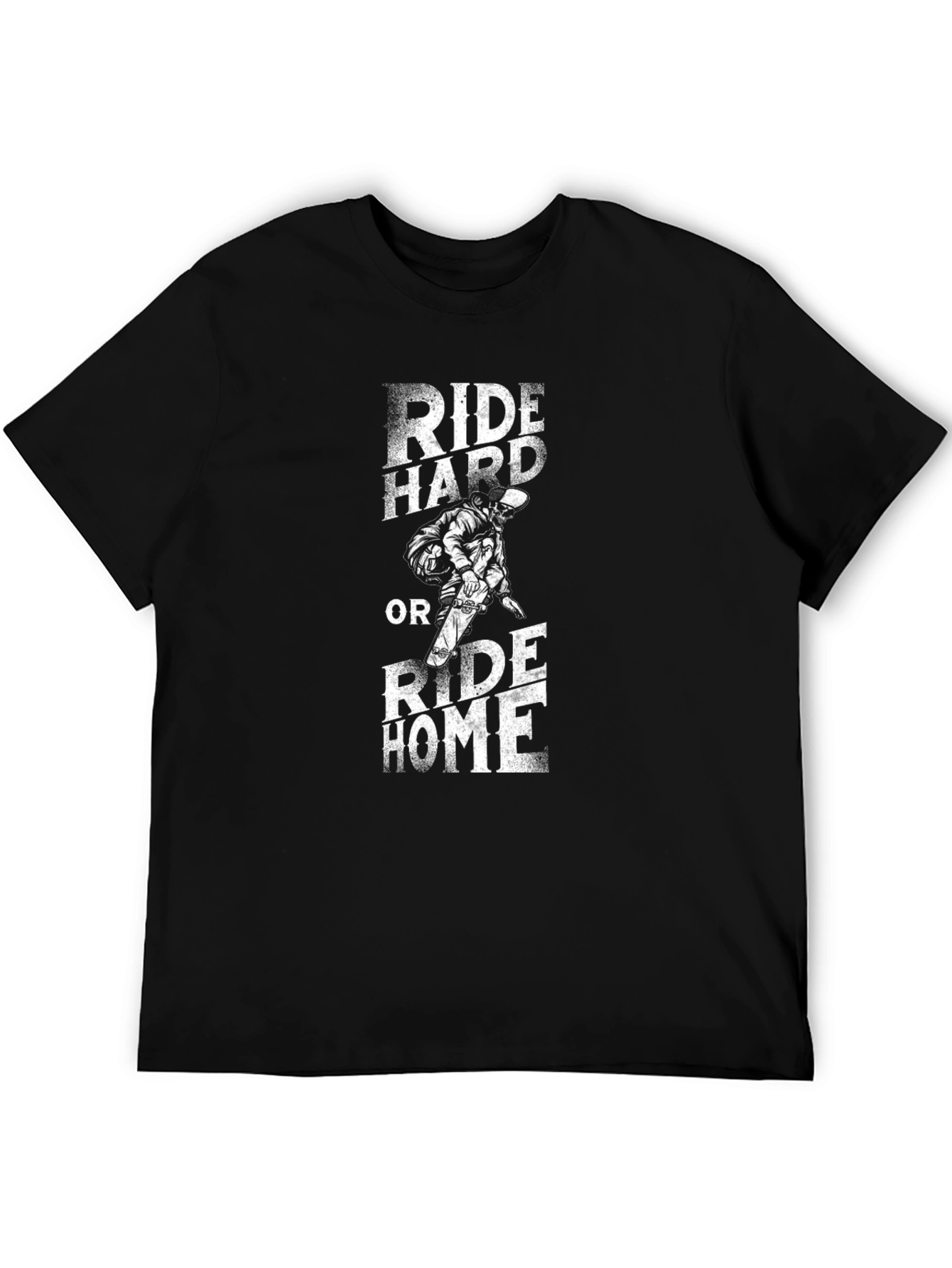 Ride Hard T-Shirt - Biker Style Graphic Tee