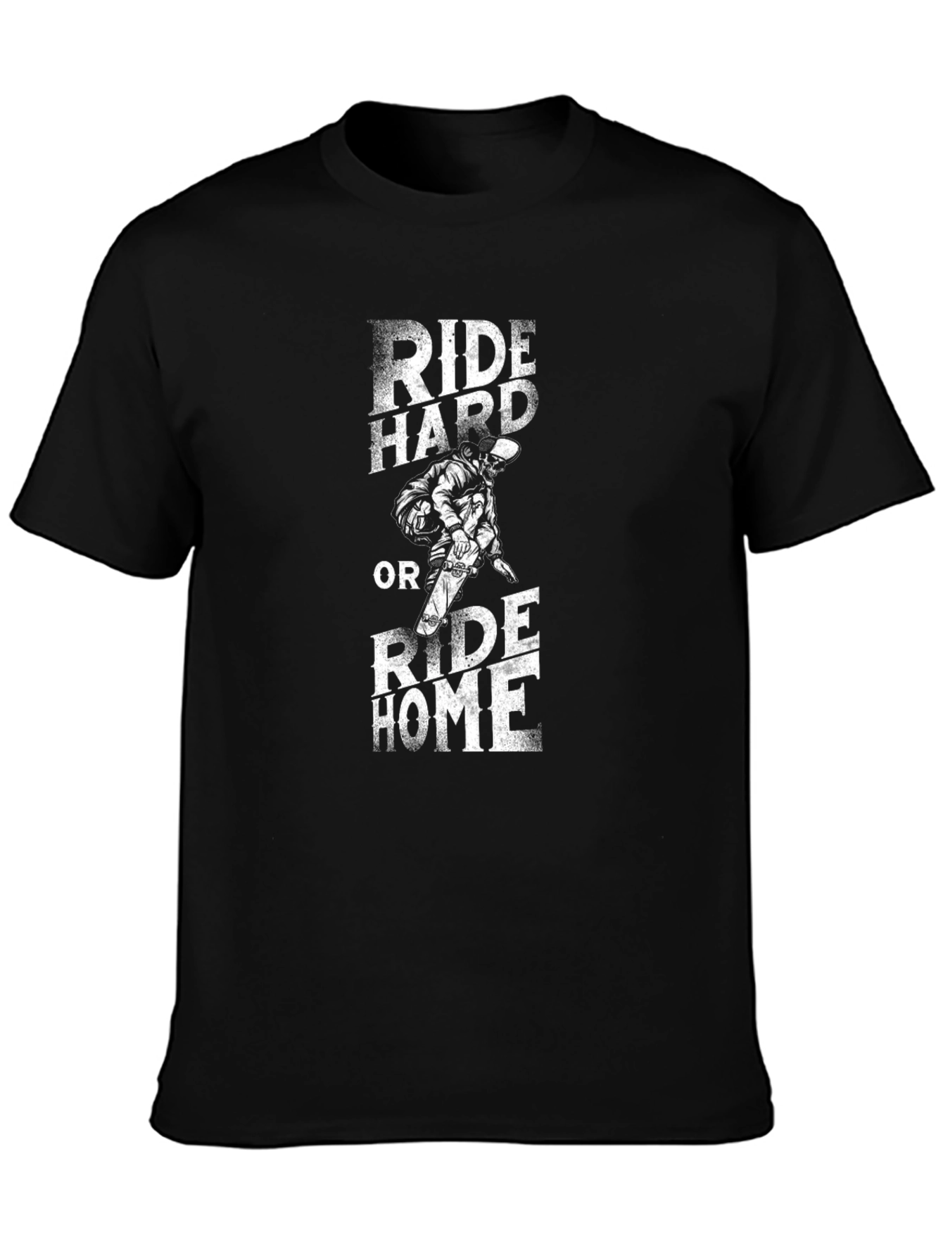 Ride Hard T-Shirt - Biker Style Graphic Tee