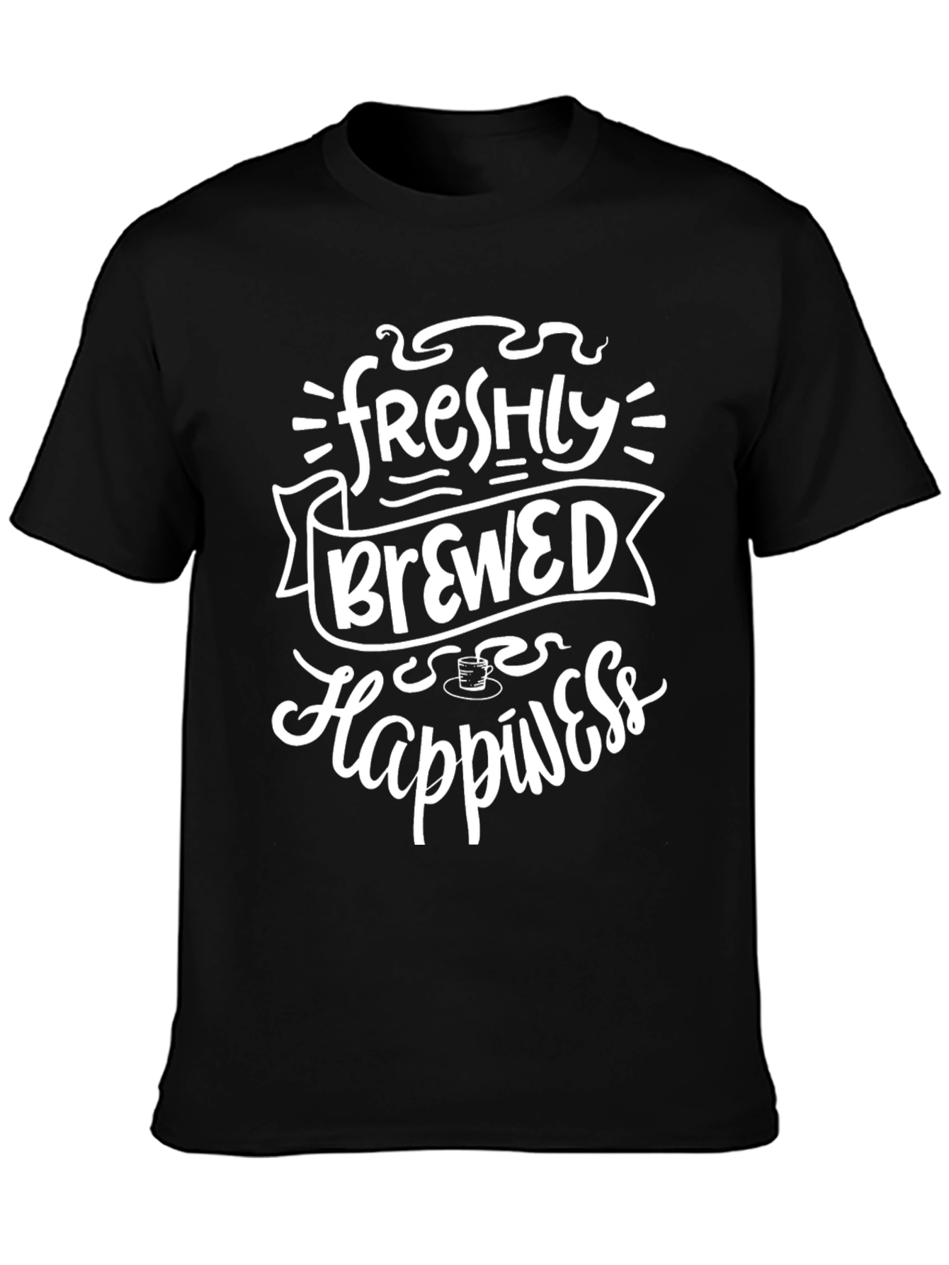 Freshly Brewed Happiness Graphic T-Shirt