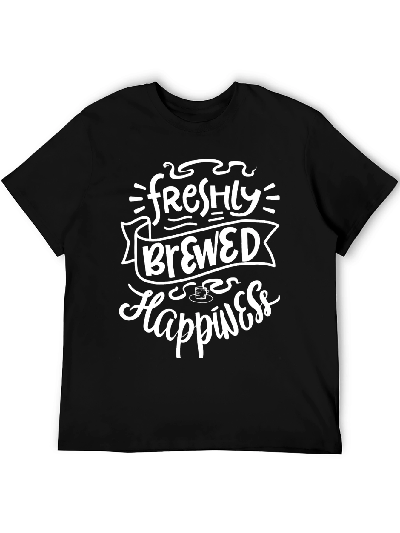 Freshly Brewed Happiness Graphic T-Shirt