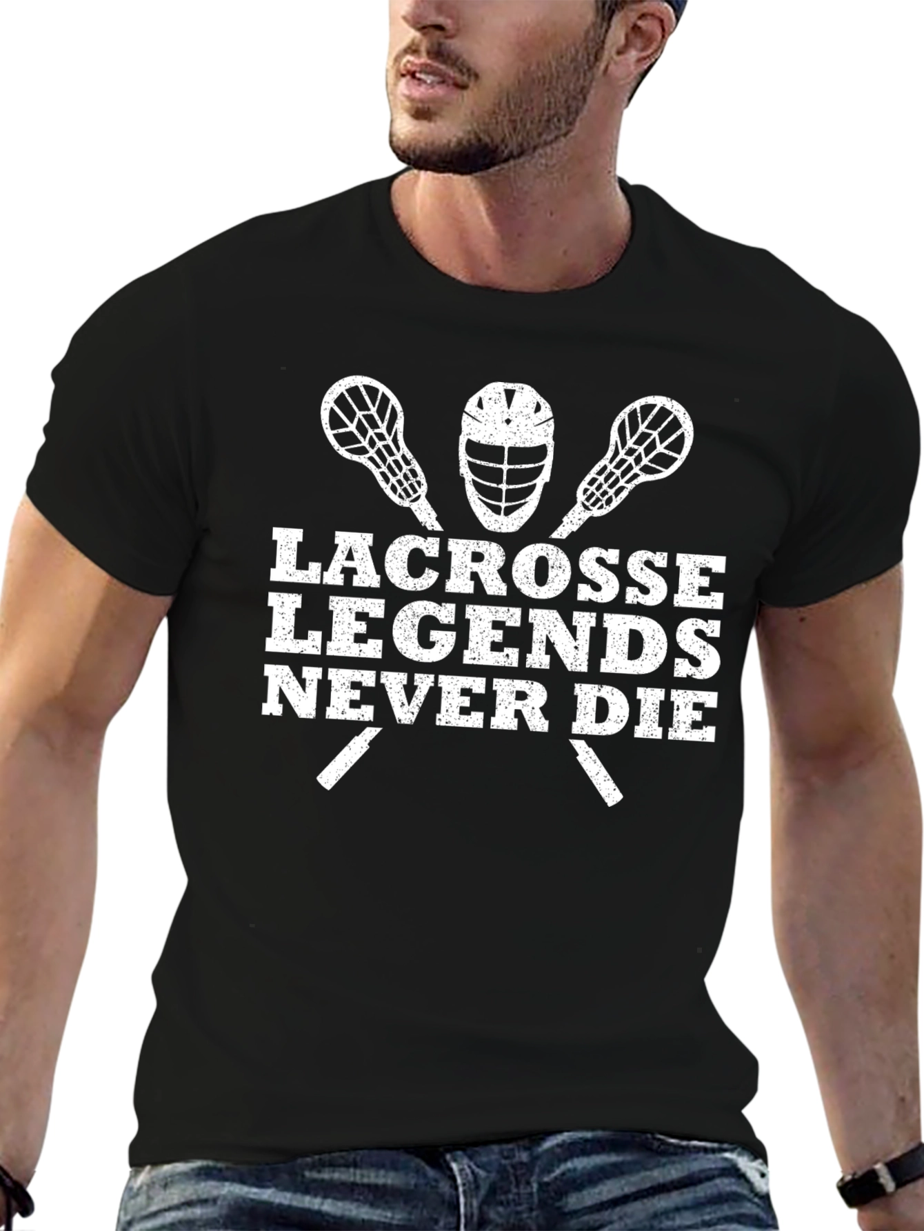 Lacrosse Legends Never Die Graphic T-Shirt