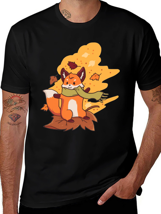 Autumn Fox T-Shirt - Fall Vibes