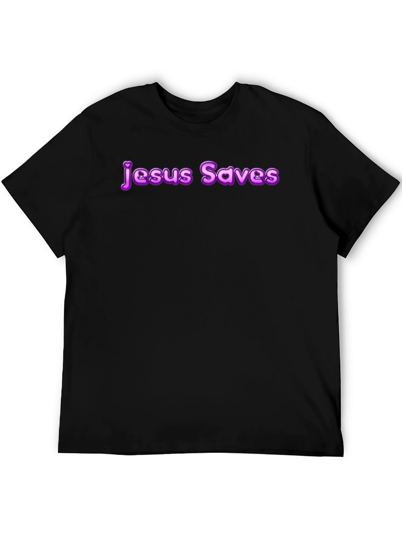 Jesus Saves Black T-Shirt