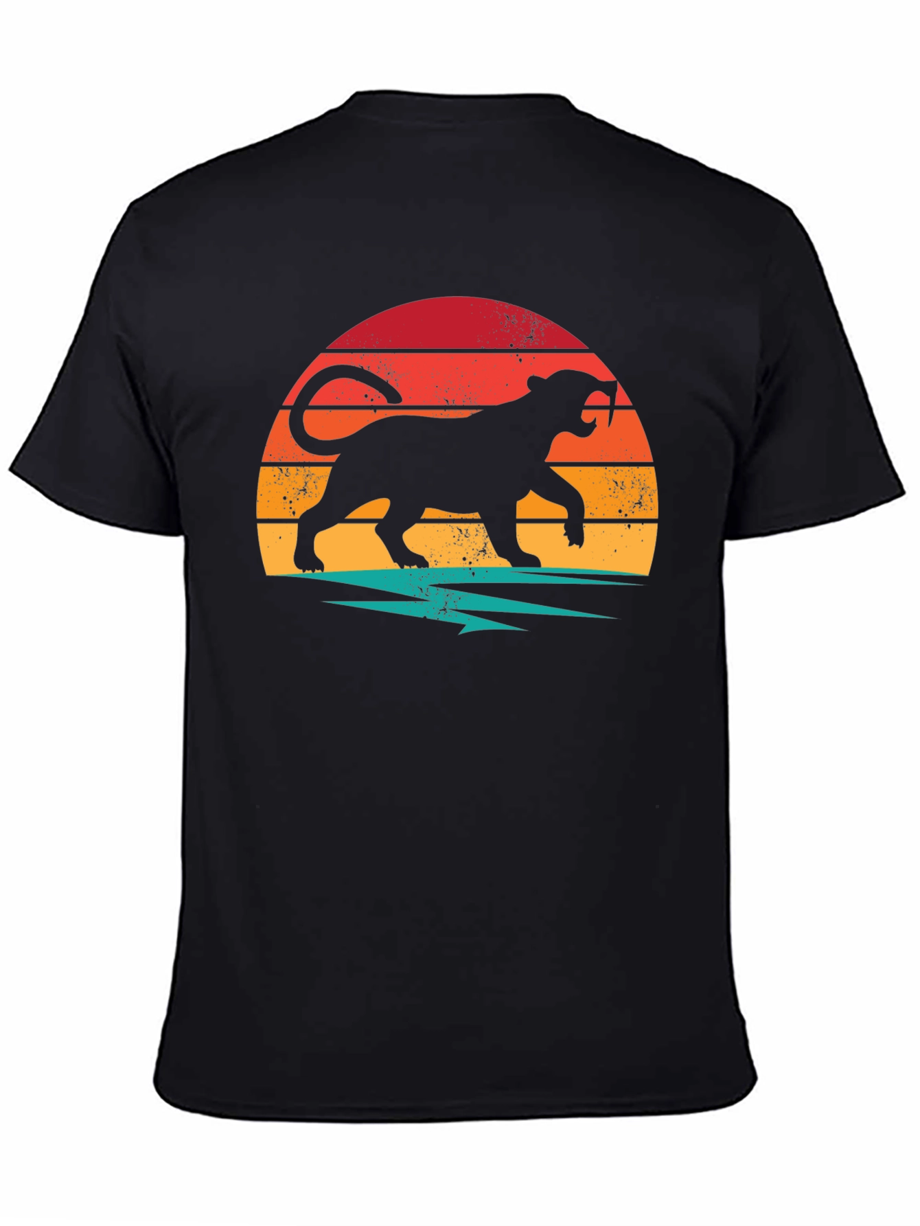 Retro Panther Graphic T-Shirt