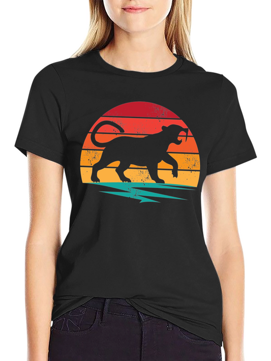 Retro Panther Graphic T-Shirt