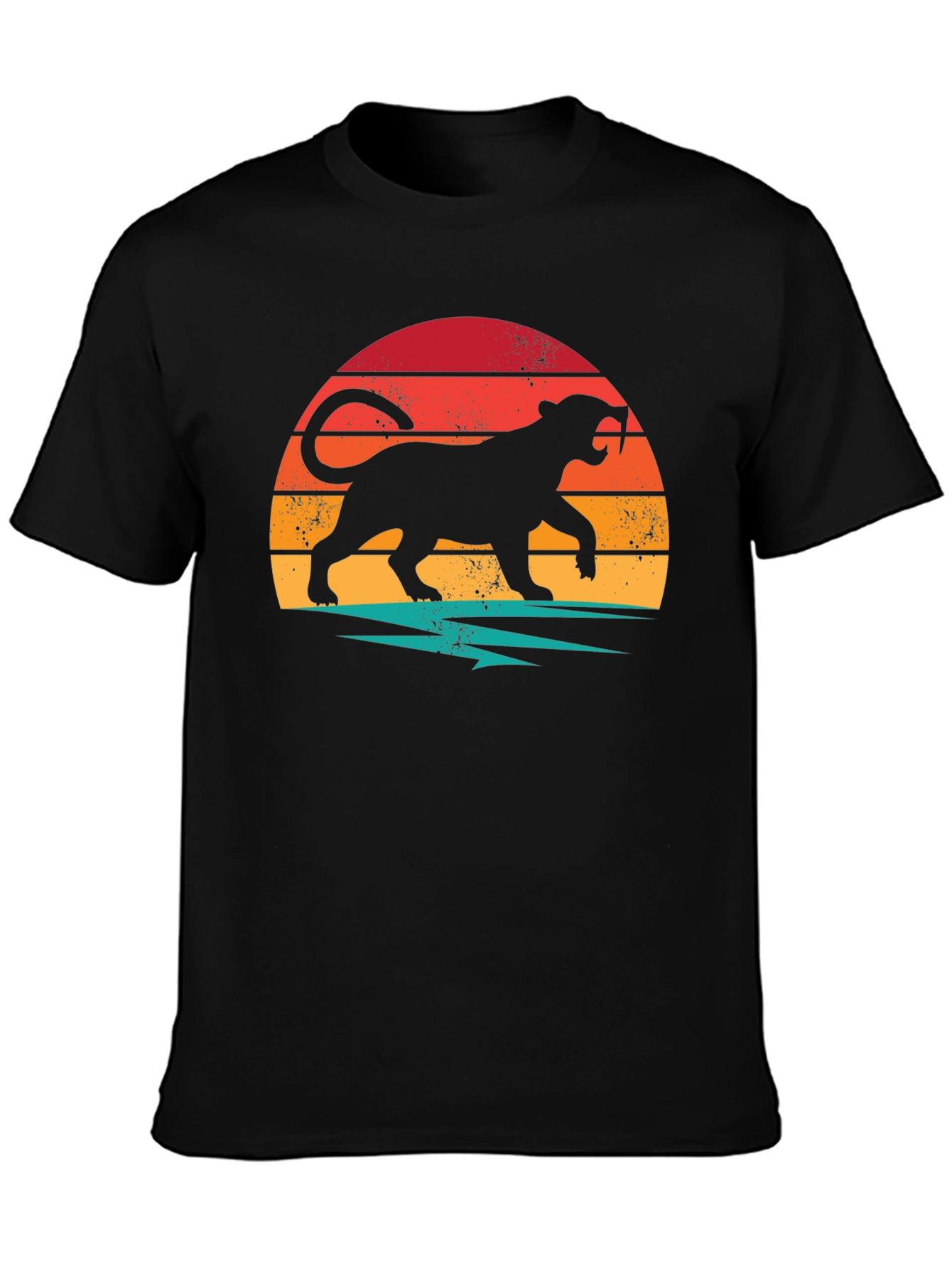 Retro Panther Graphic T-Shirt