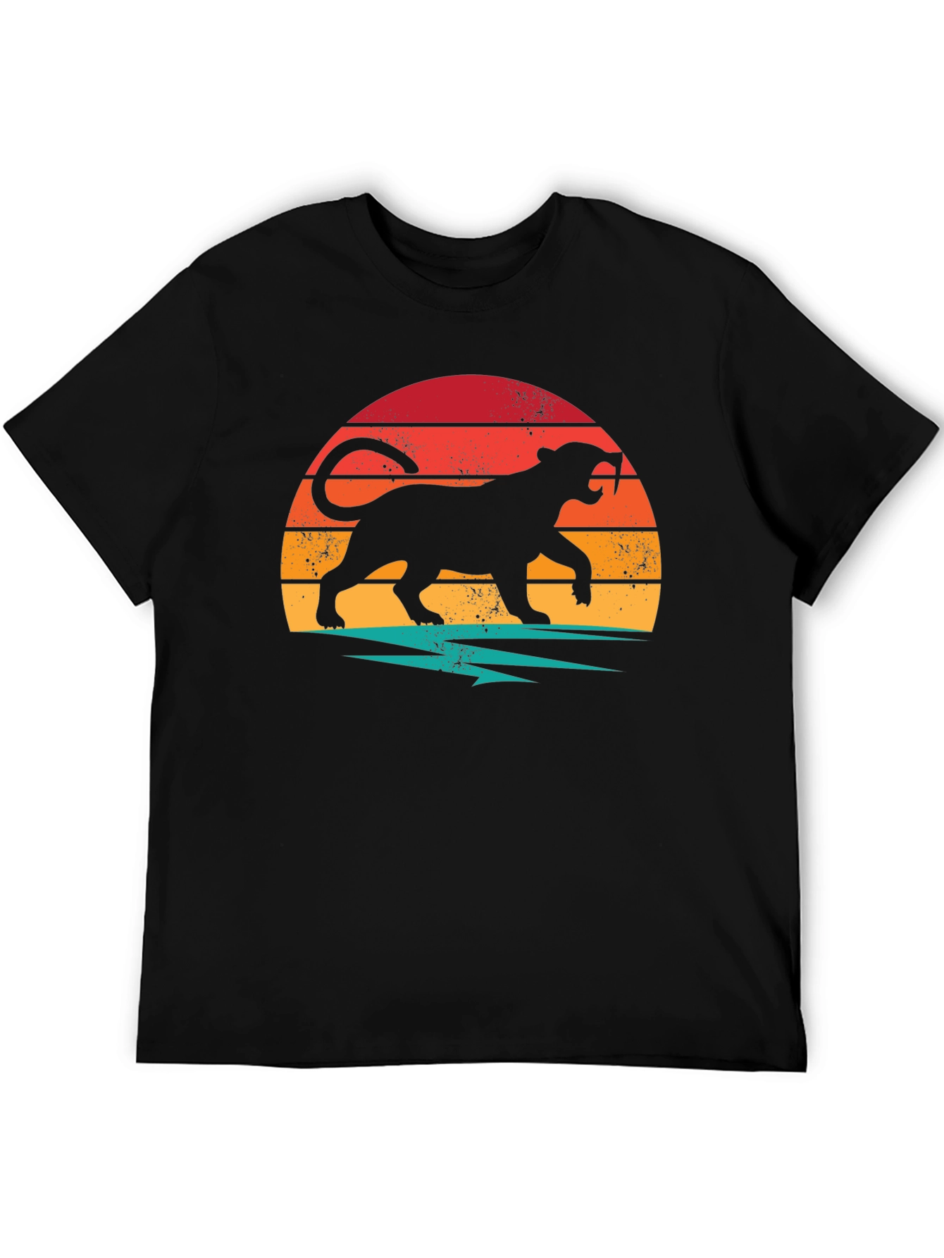 Retro Panther Graphic T-Shirt