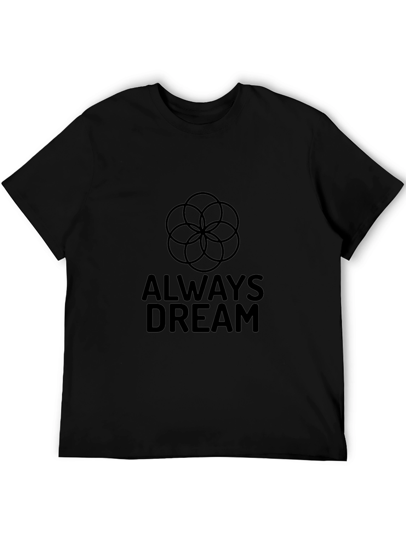 Always Dream Graphic Tee - Black Cotton
