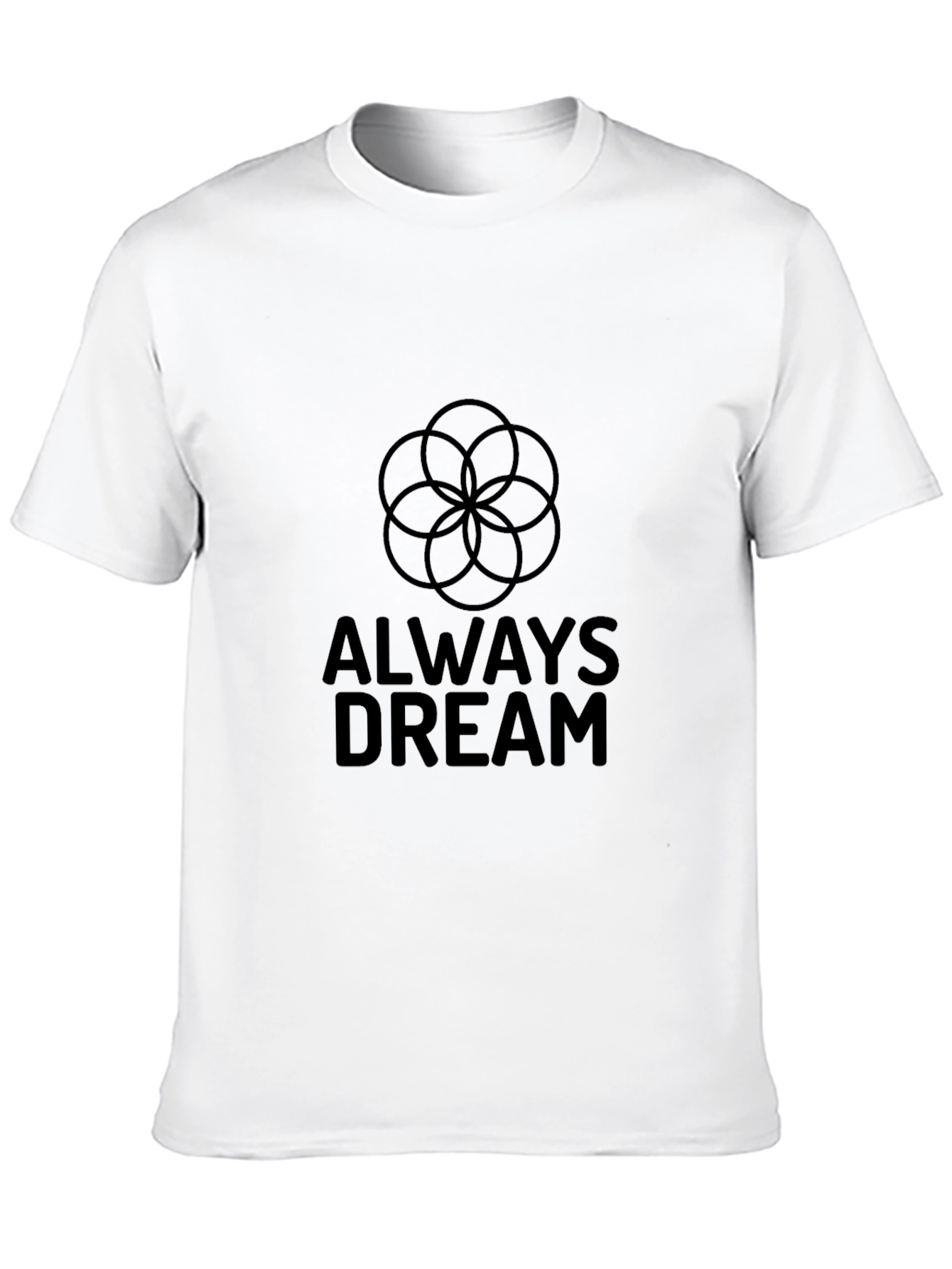 Always Dream Graphic Tee - Black Cotton