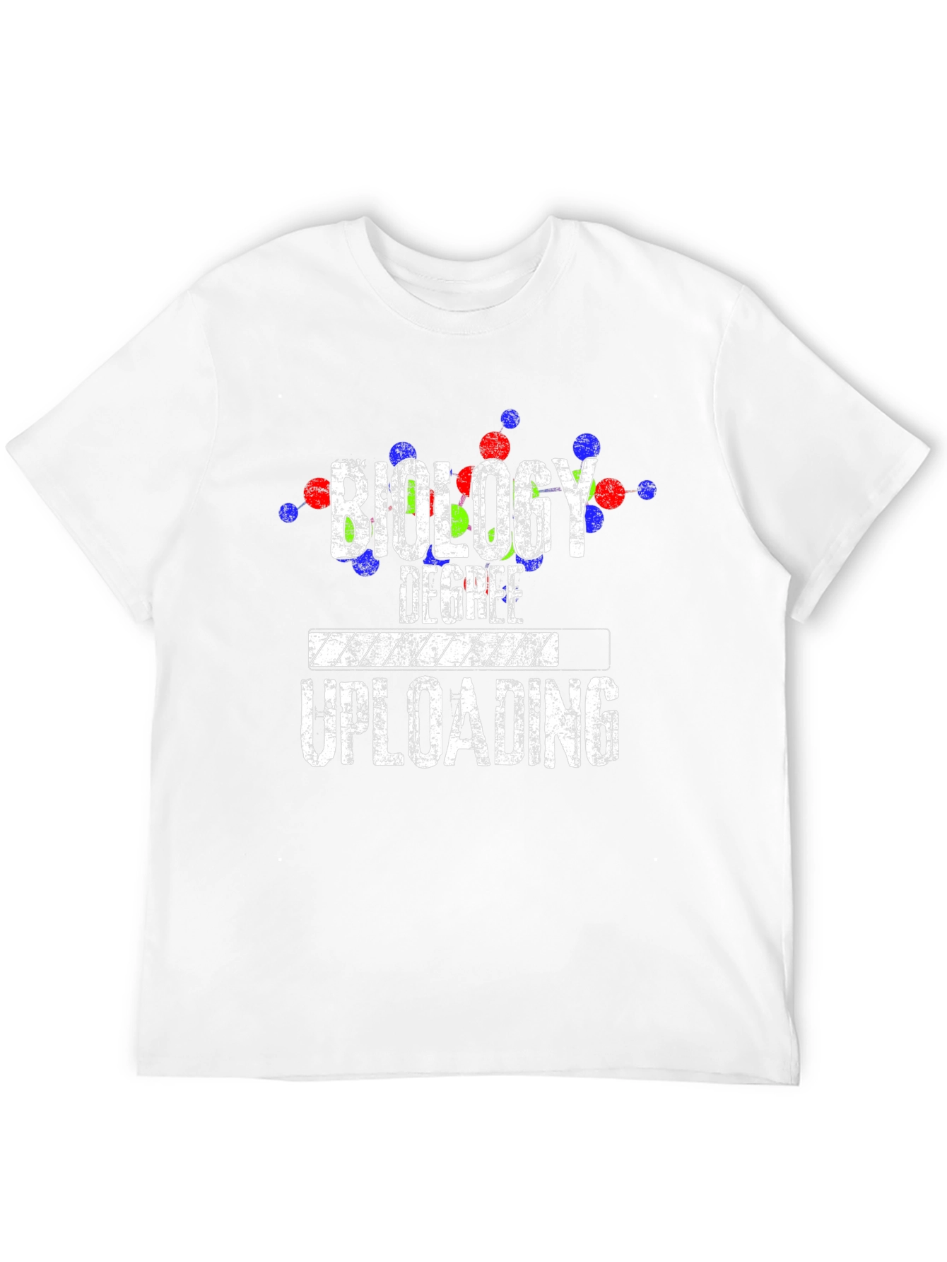 Biology Degree Uploading T-Shirt - Science Student Apparel