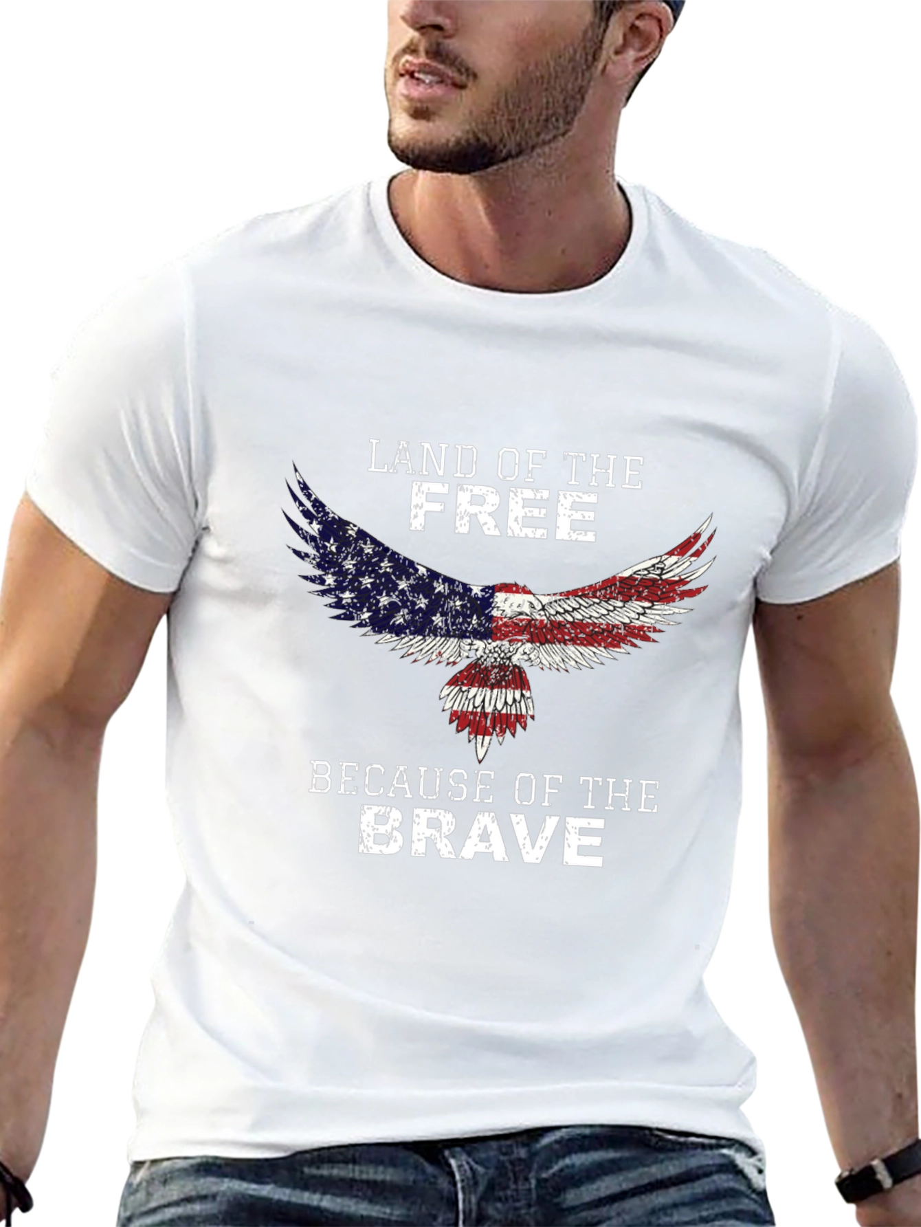 Land of the Free Patriotic Eagle T-Shirt