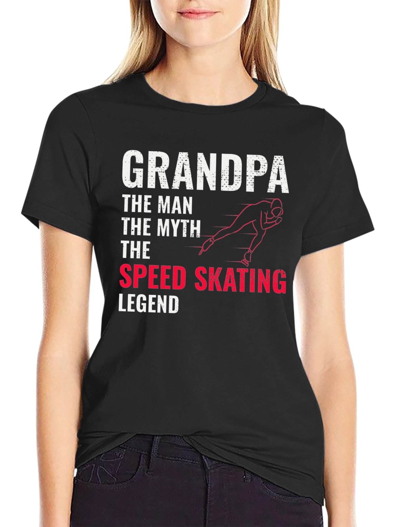 Grandpa Speed Skating Legend T-Shirt