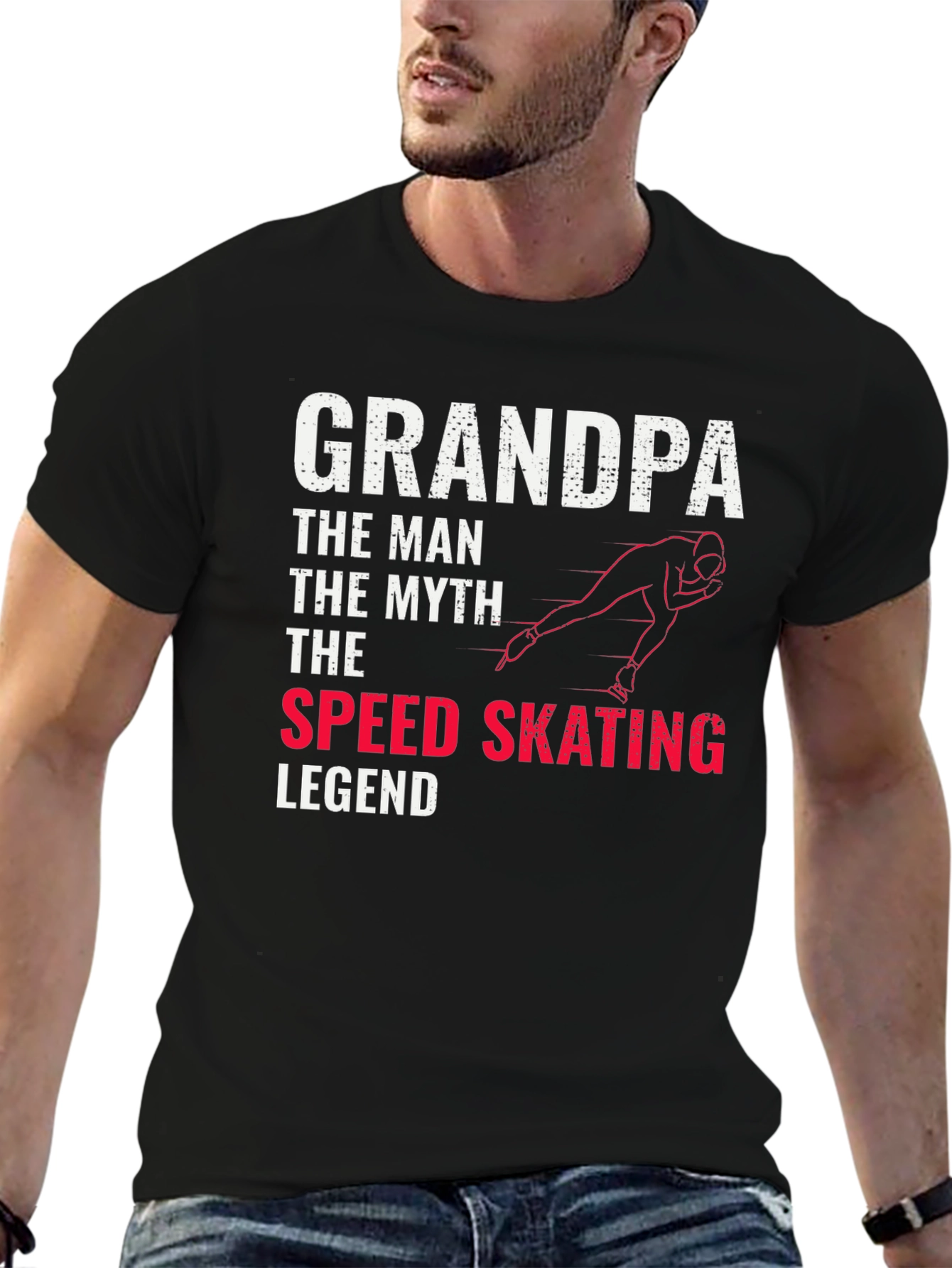 Grandpa Speed Skating Legend T-Shirt