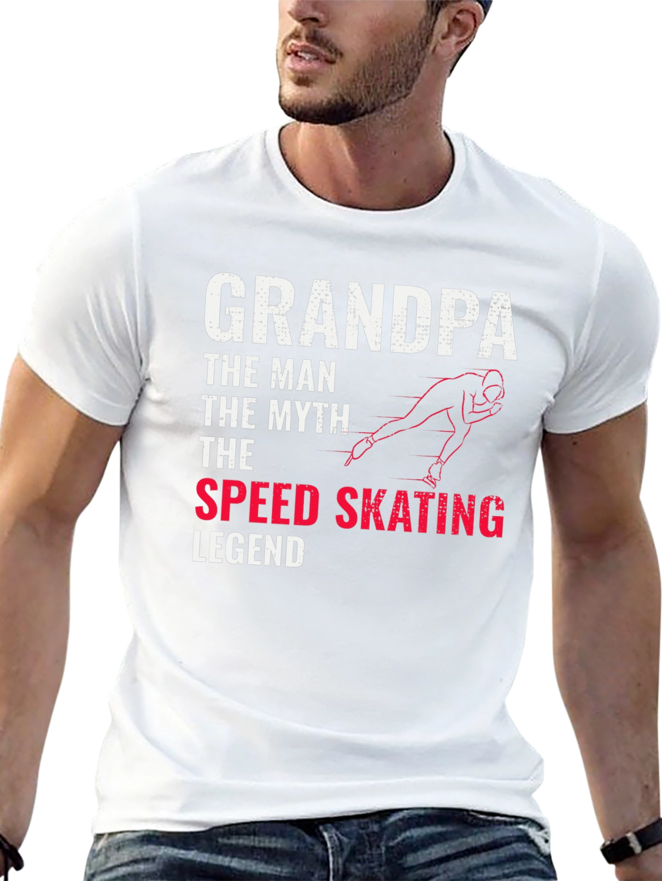 Grandpa Speed Skating Legend T-Shirt