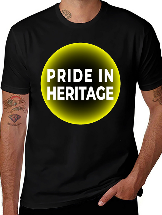 Pride In Heritage Graphic Tee - Black Cotton Blend