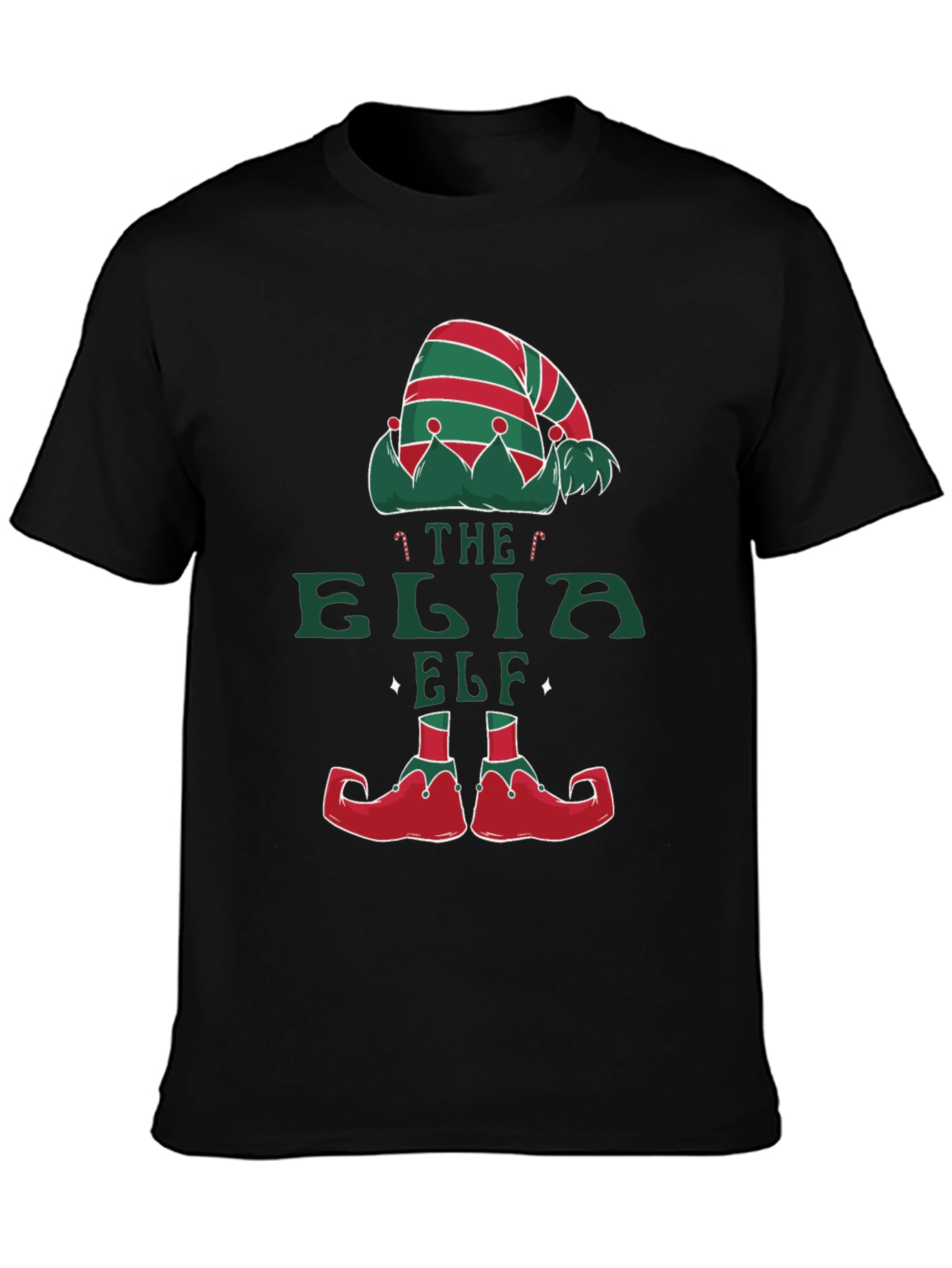 Funny Christmas Elf Graphic T-Shirt