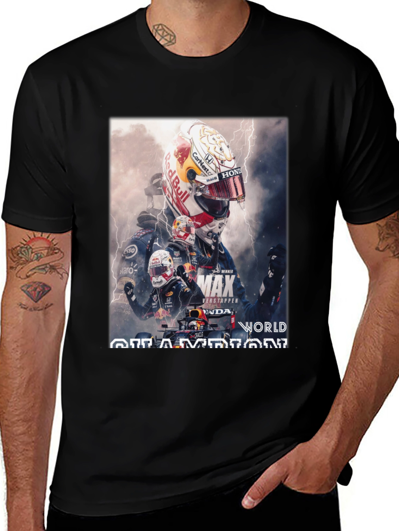 Max Verstappen World Champion Graphic Tee