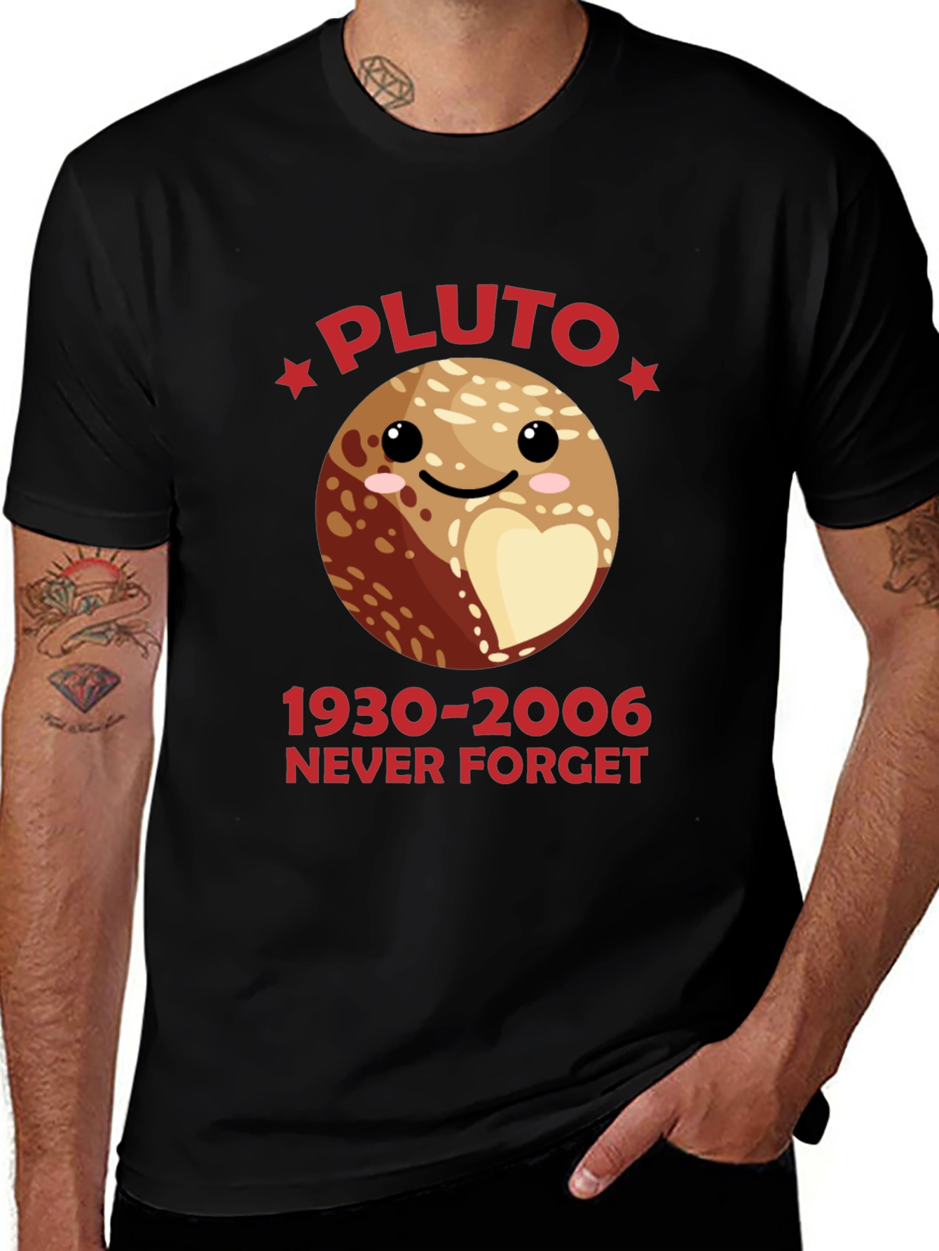 Pluto Never Forget Graphic Tee