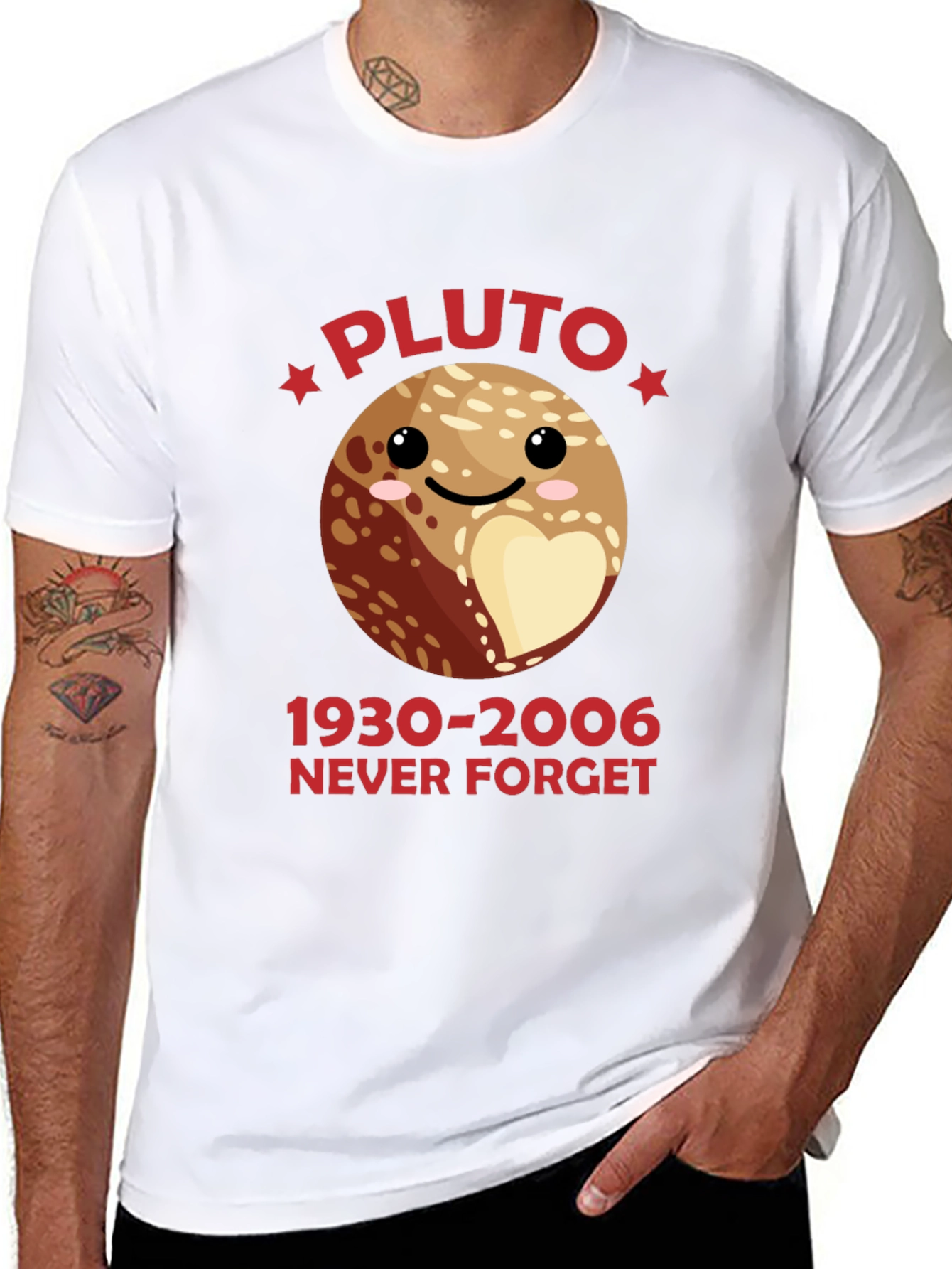 Pluto Never Forget Graphic Tee