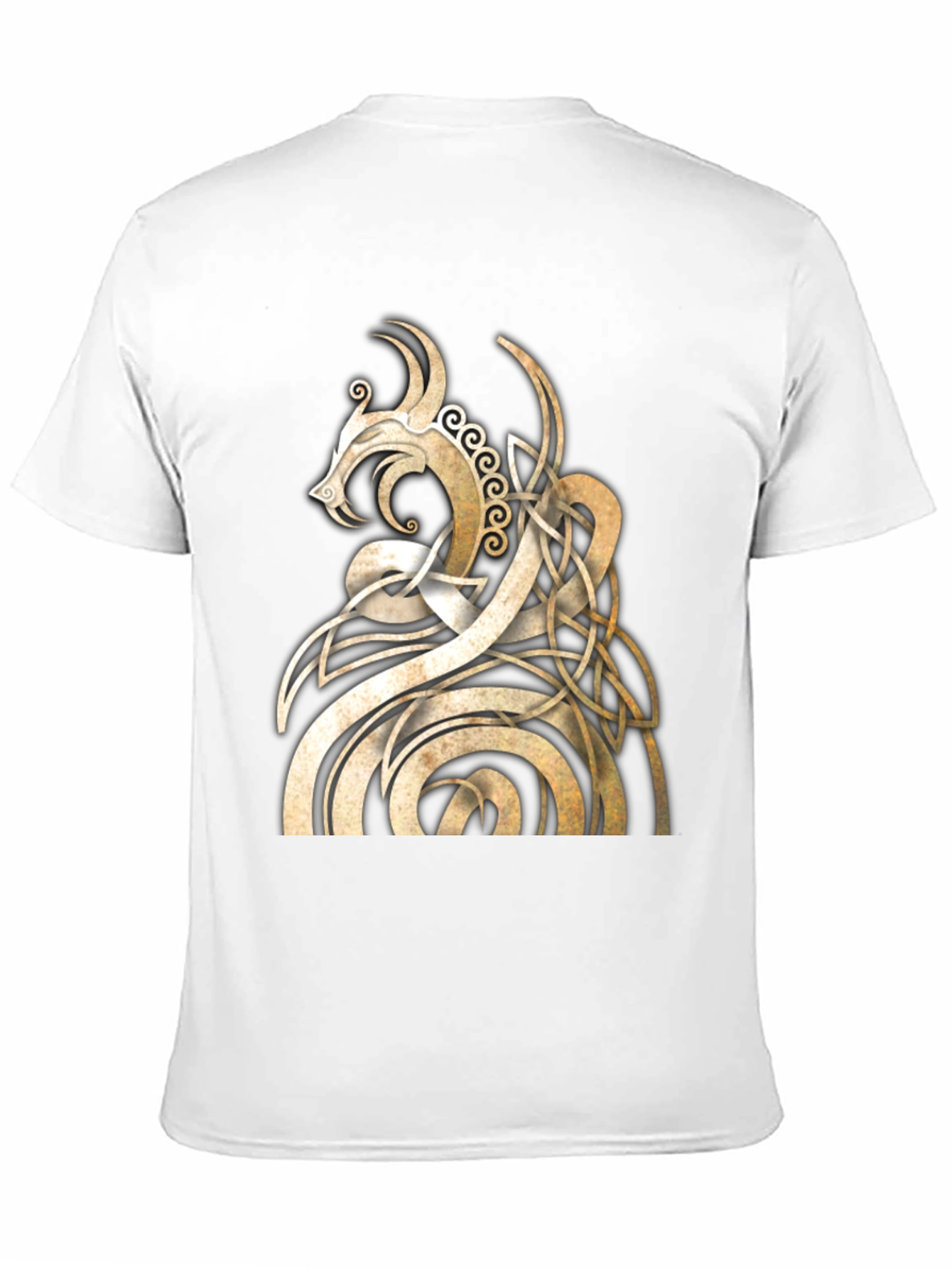 Celtic Dragon Knot T-Shirt - Black