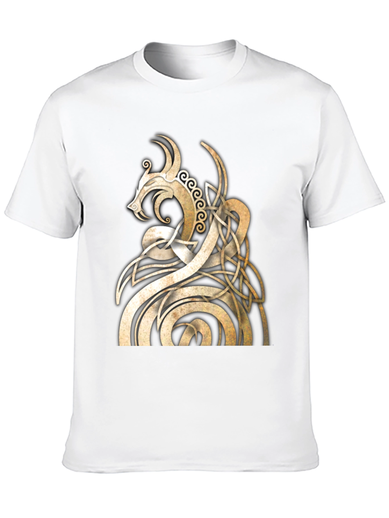 Celtic Dragon Knot T-Shirt - Black