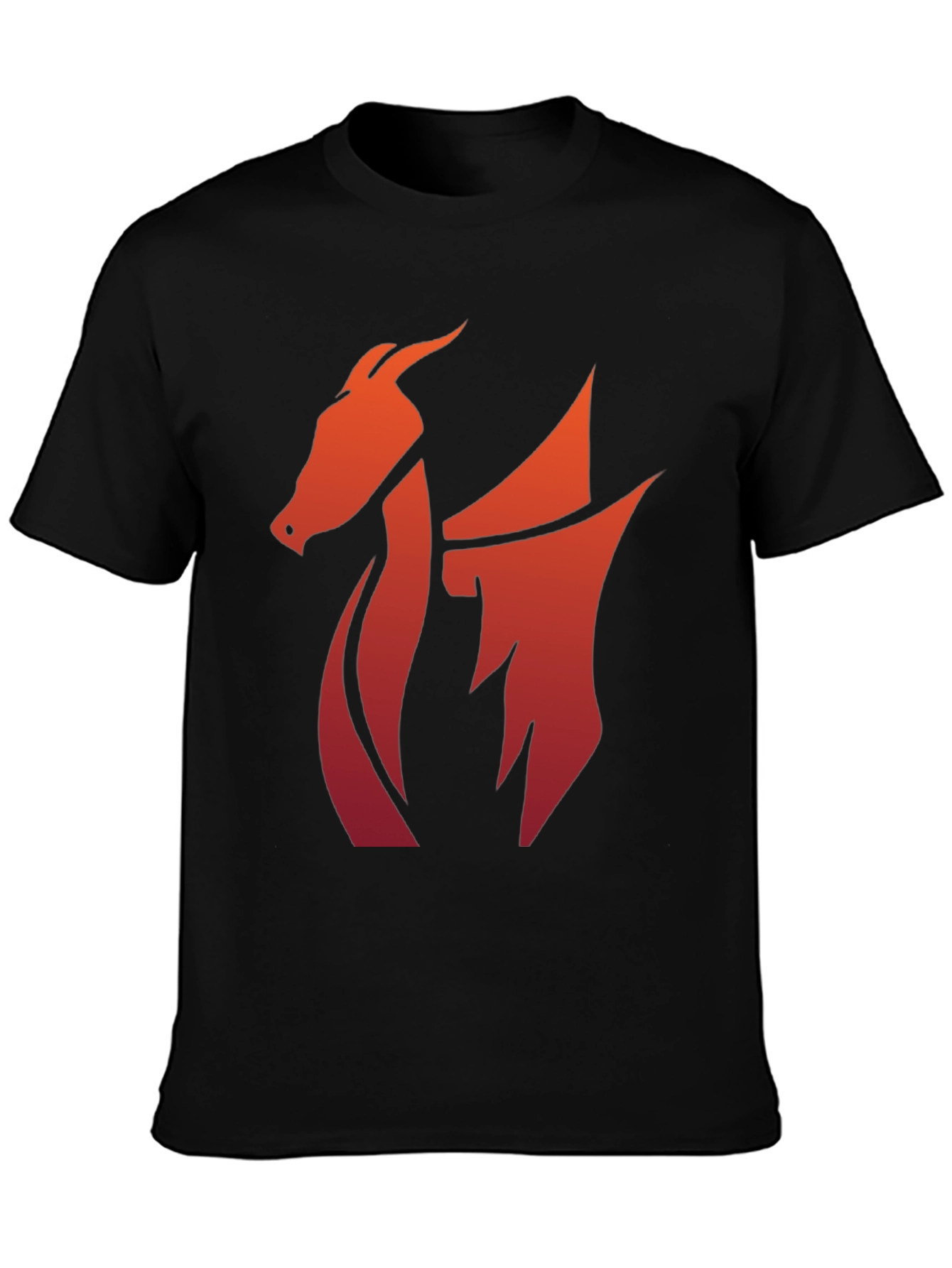 Bold Dragon Graphic Tee - Black