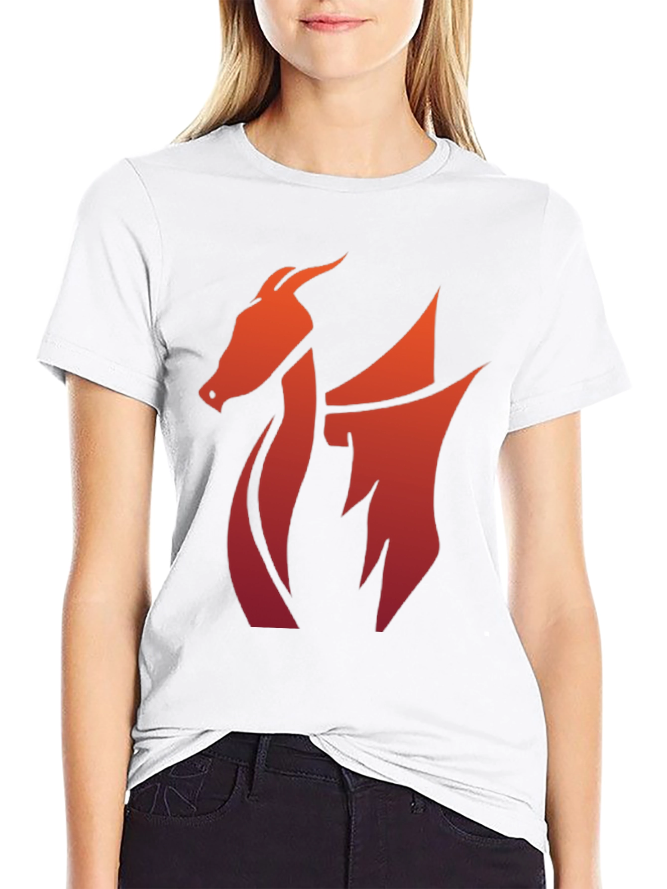 Bold Dragon Graphic Tee - Black